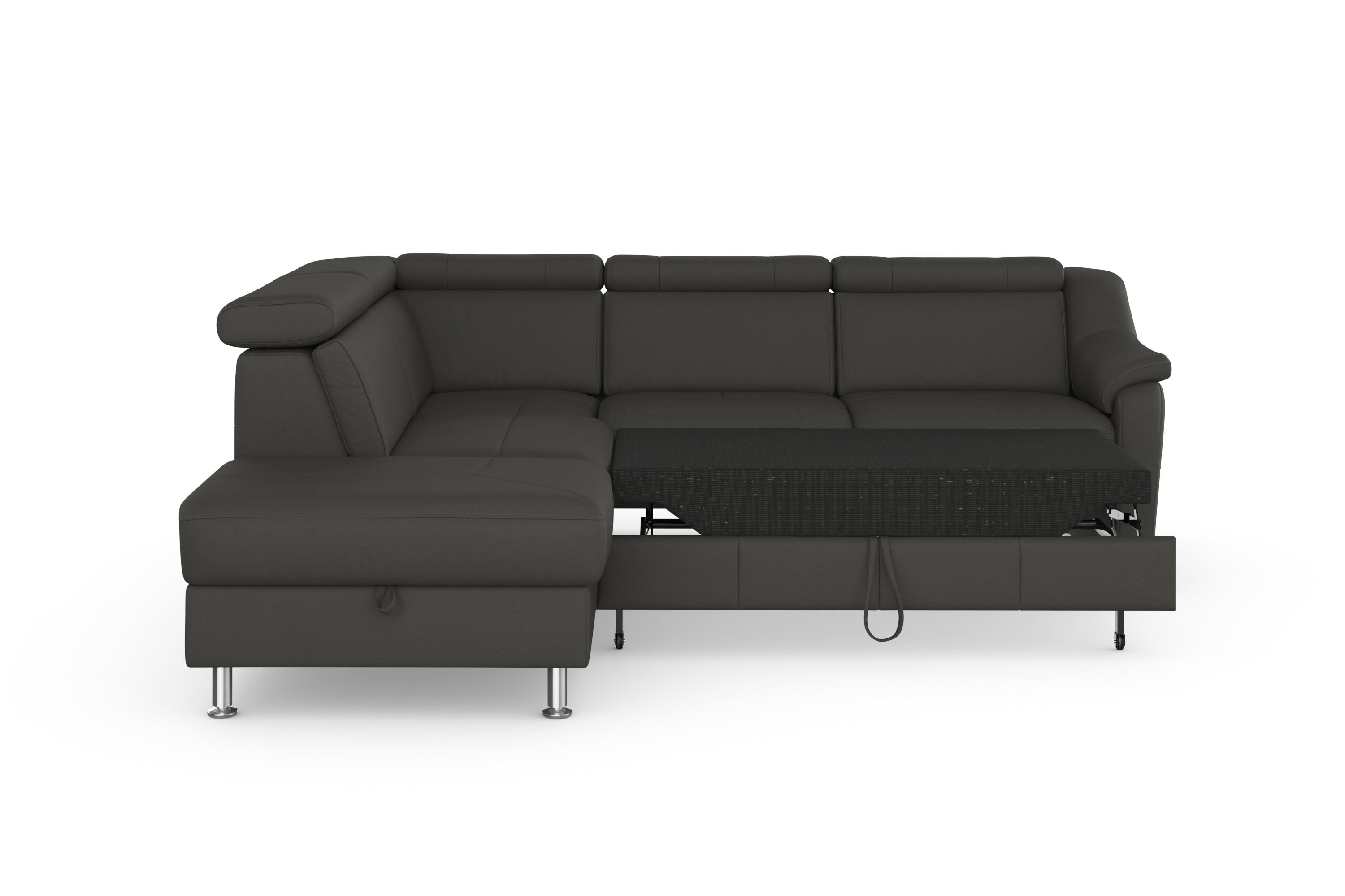 sit&more Hoekbank Freetown L-vorm met verstelbare hoofdsteun en comfortabele binnenvering