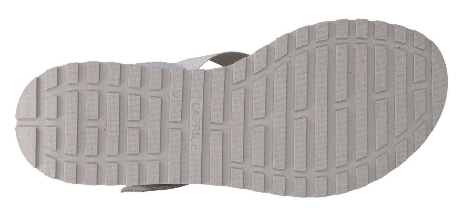 Caprice Sleehaksandaaltjes , riemchensandaal, zomerschoen, comfortabele schoen met strass-steentjes