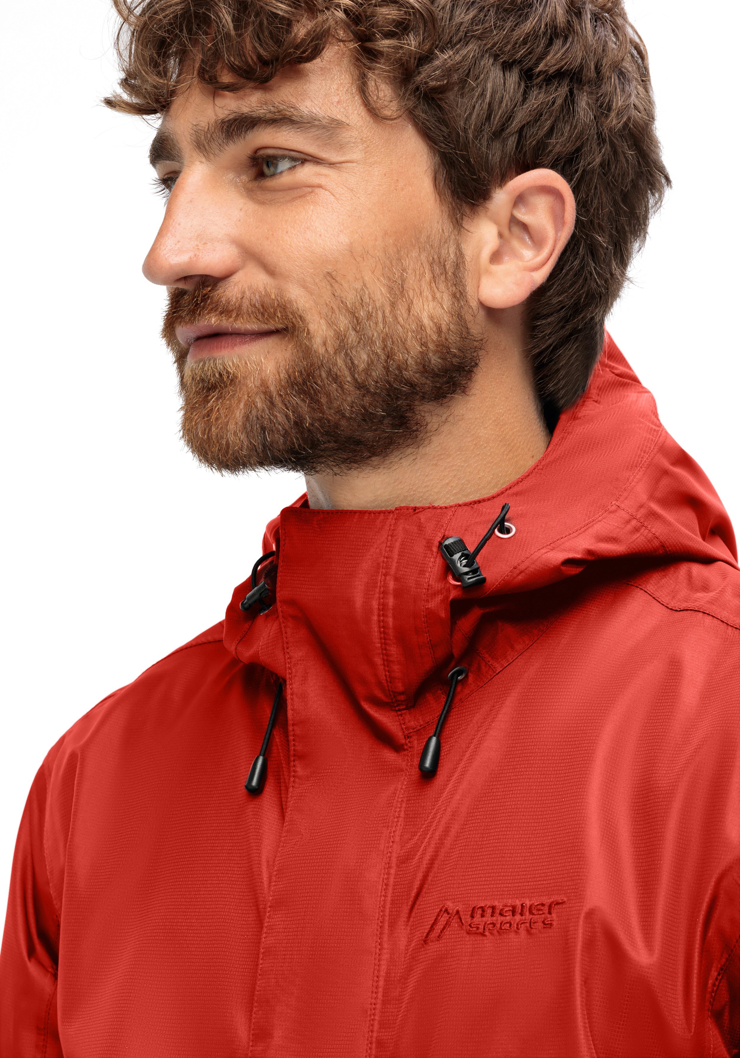 Maier Sports Outdoorjack Abbenstein M Heren jacke waterdicht, functionele jas met 2 buitenzakken + binnenzak