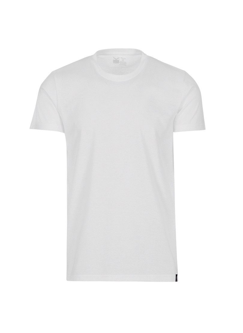 Trigema T-shirt TRIGEMA Slim-fit T-shirt van DELUXE-katoen (1-delig)
