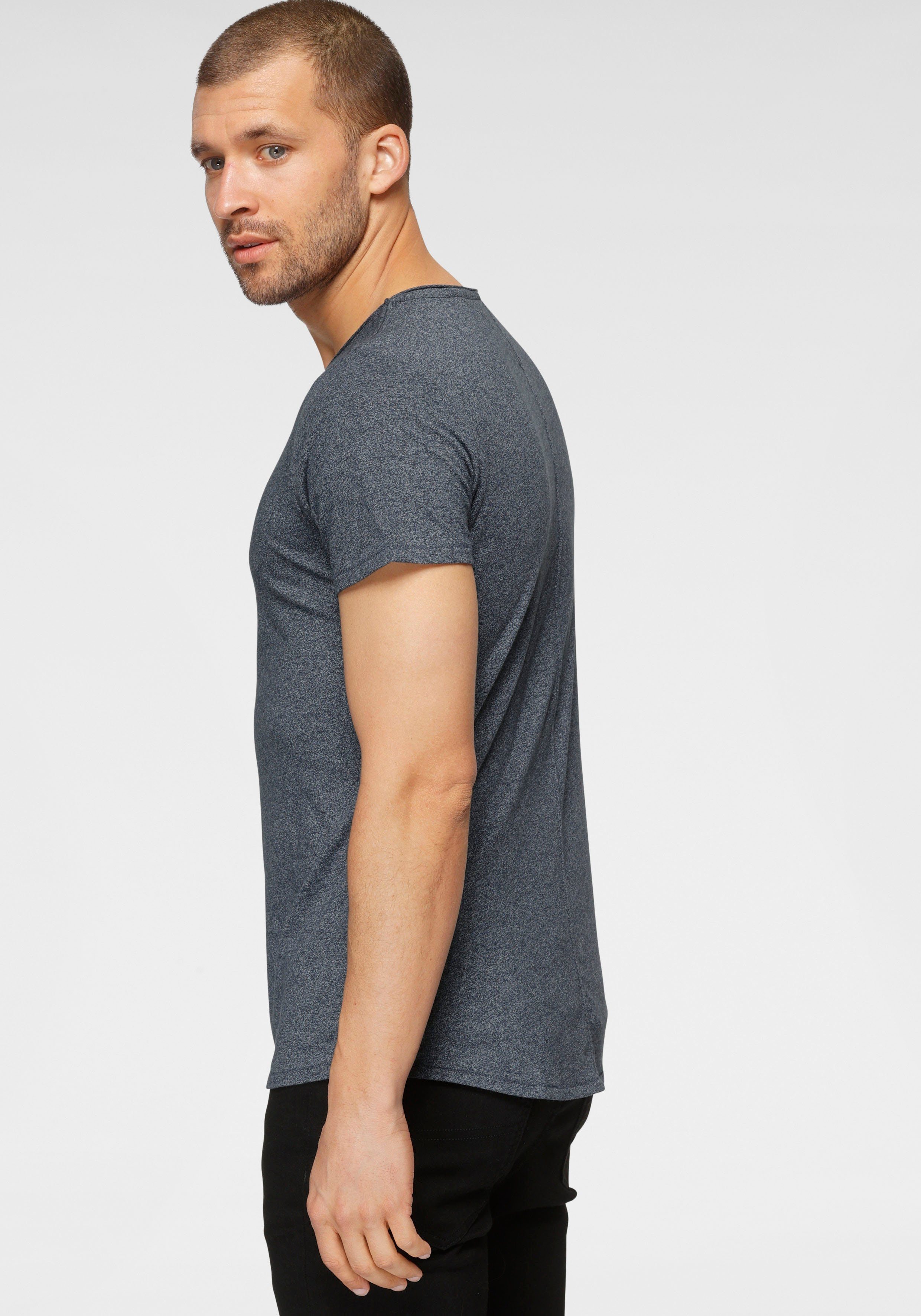 TOMMY JEANS T-shirt TJM SLIM JASPE C NECK Classics slim fit met merklabel