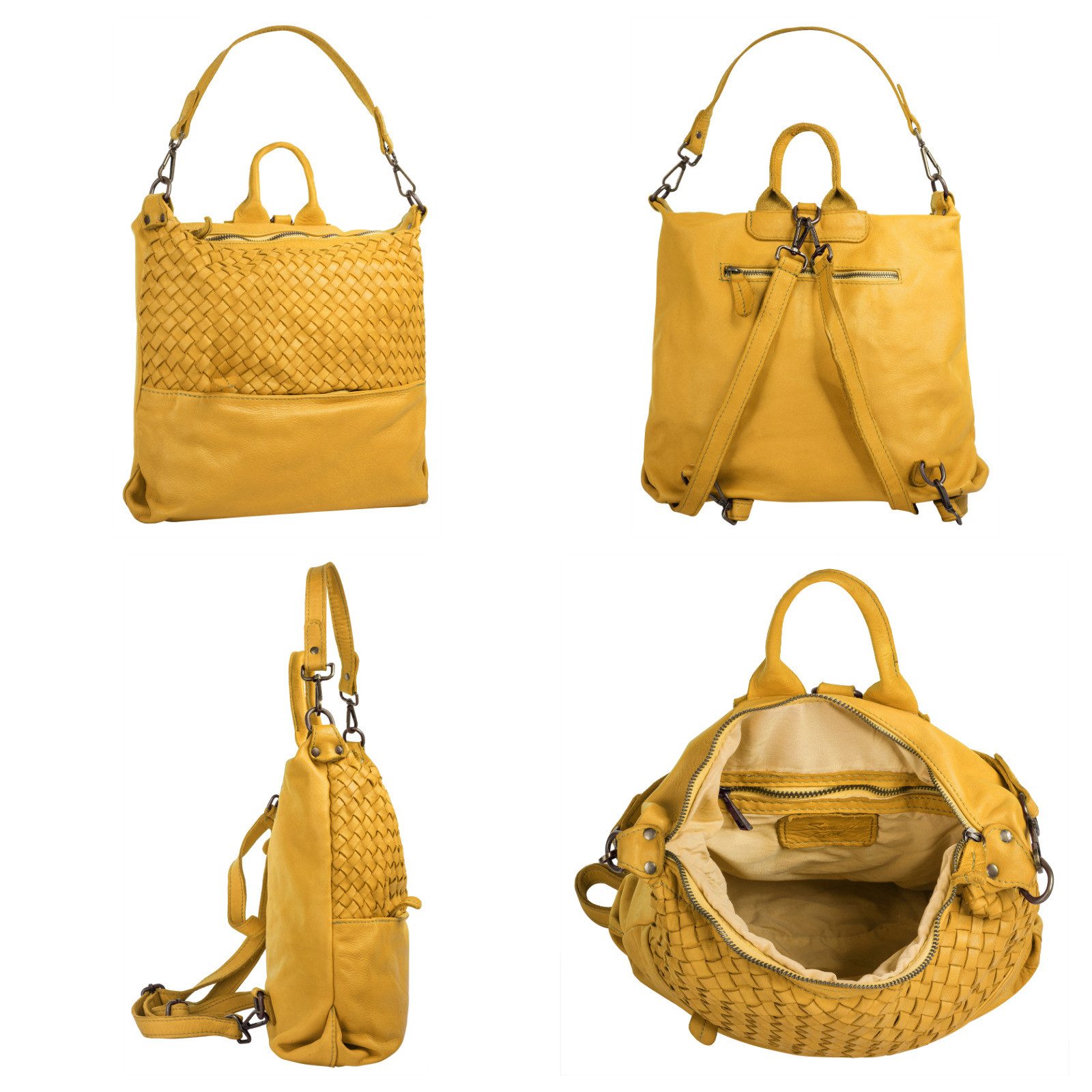 Samantha Look Rugzak echt leer, made in italy