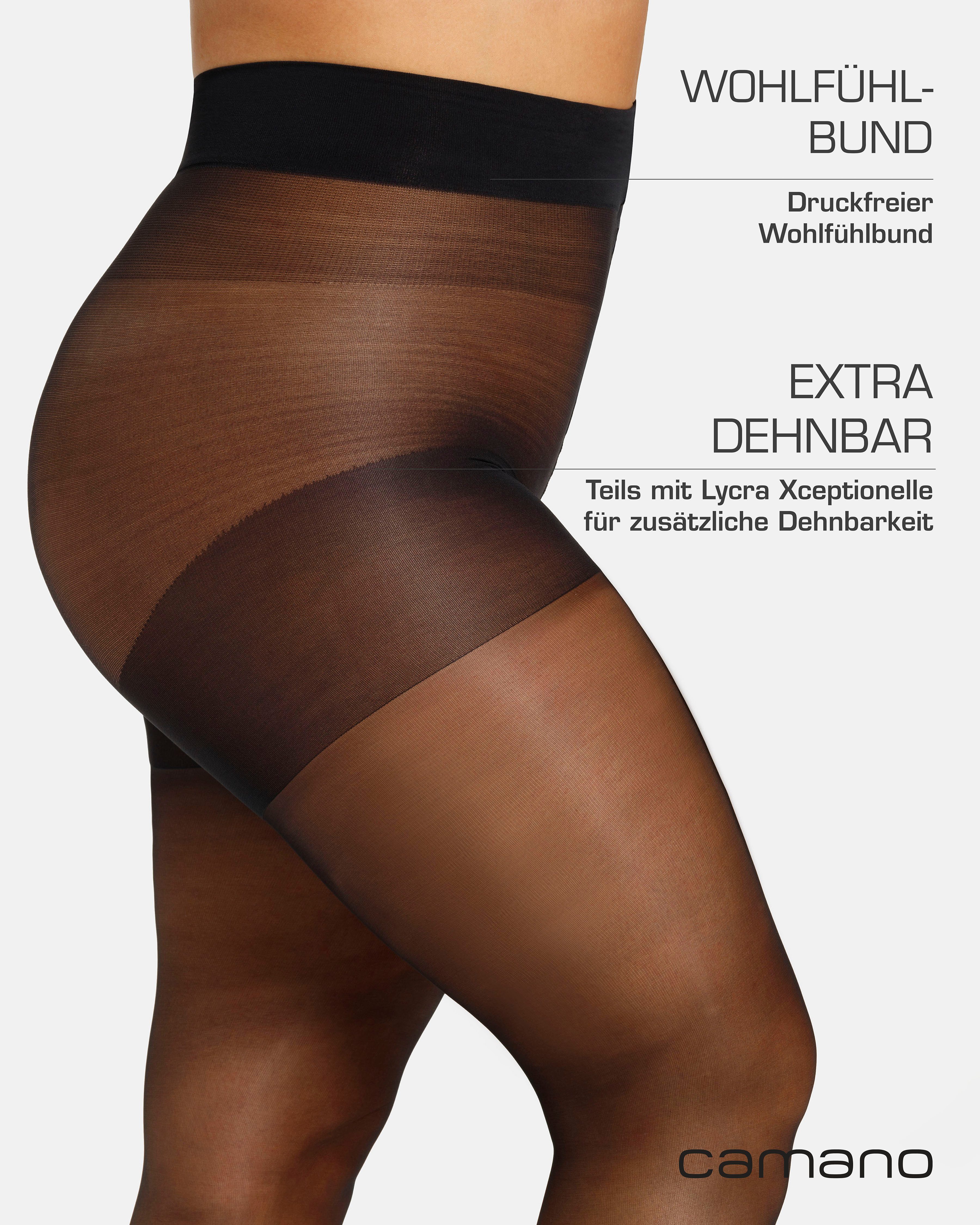 Camano Panty Fine curvy met naadloze taille-afsluiting (1 stuk)