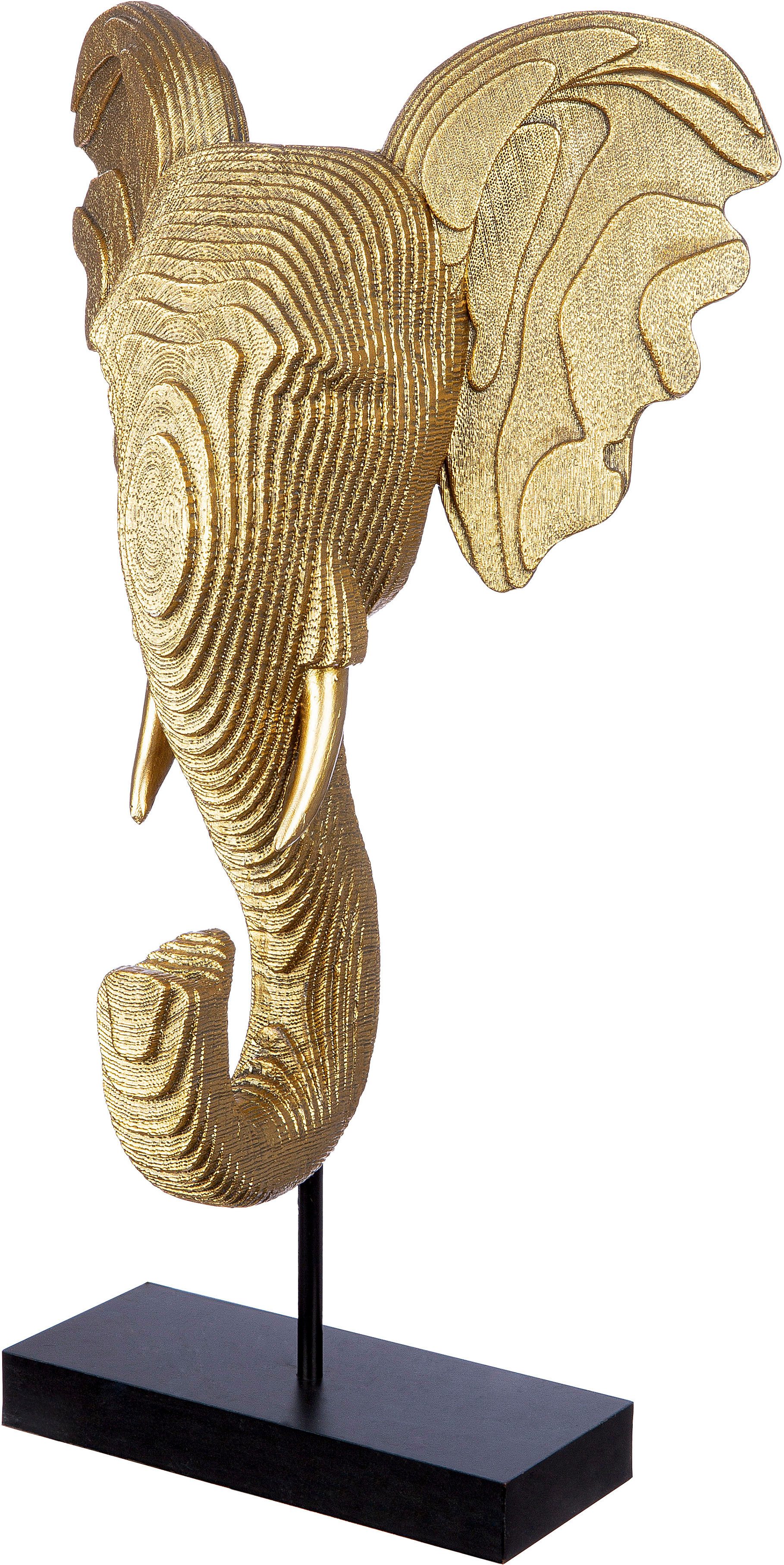 GILDE Dierfiguur Beeldhouwwerk "Olifant" H. 46 cm (1 stuk)