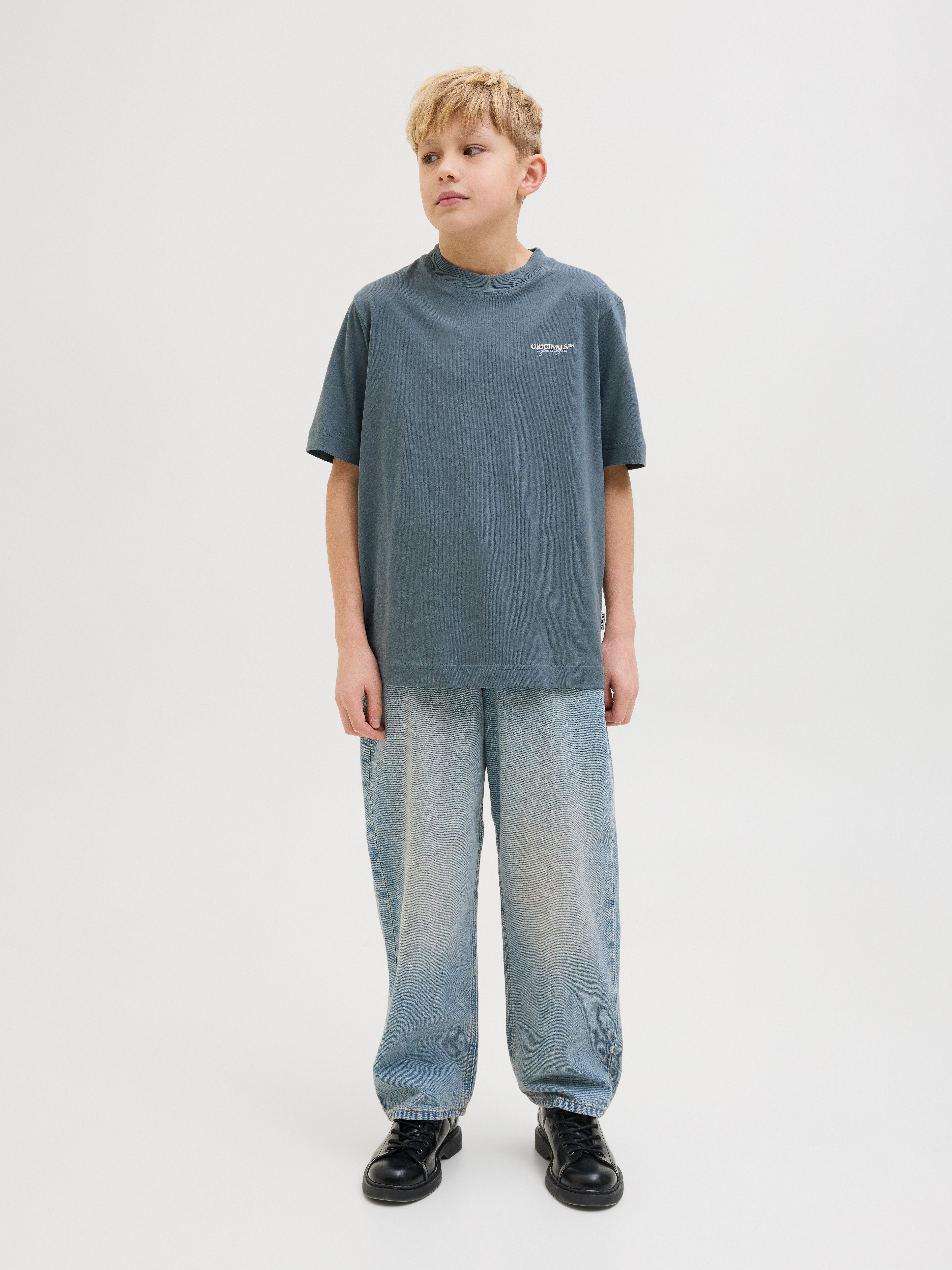 Jack & Jones Junior T-shirt JORISLINGTON TYPE TEE SS CREW N. SN JNR