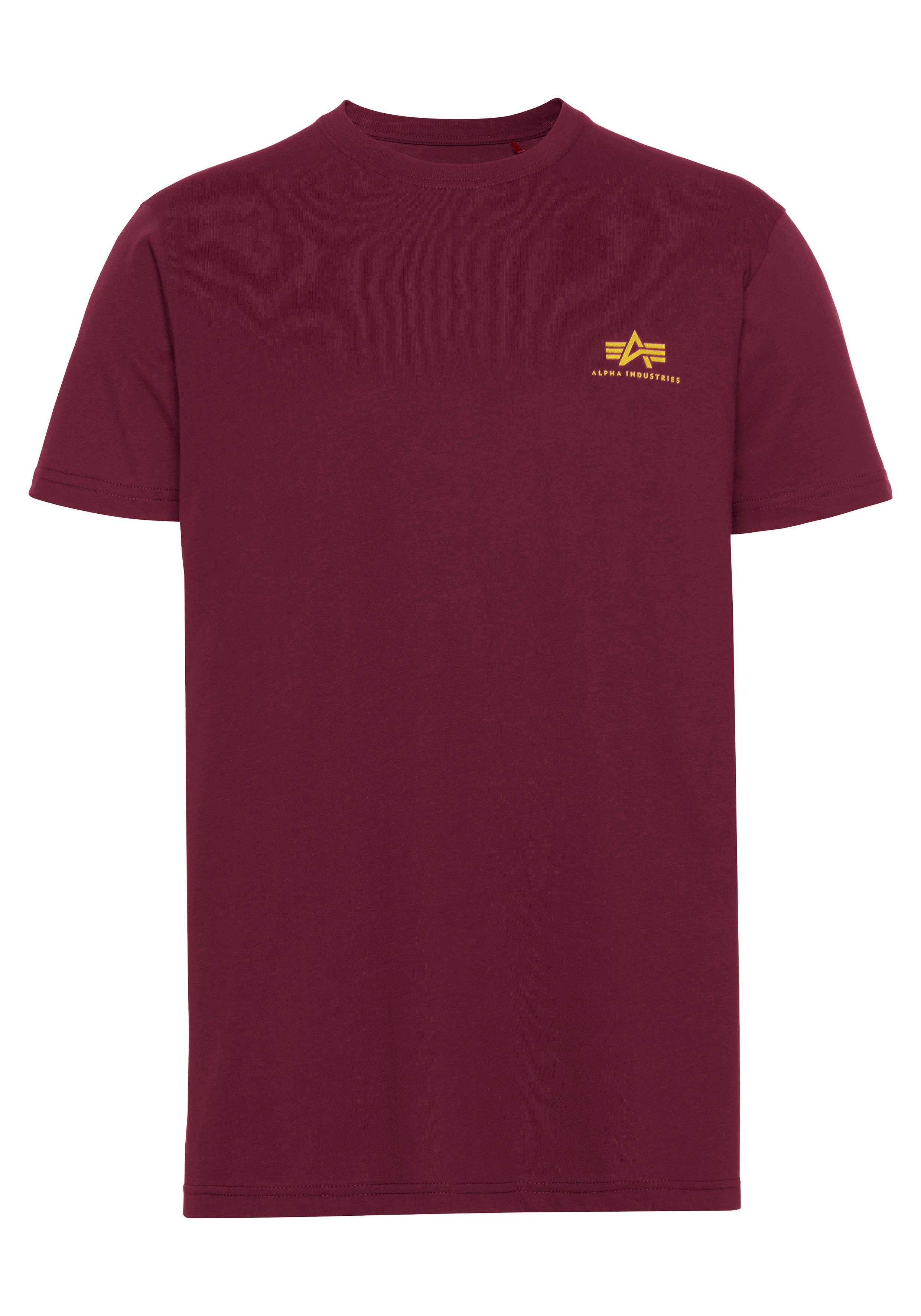 Alpha Industries Shirt met ronde hals BASIC T SMALL LOGO