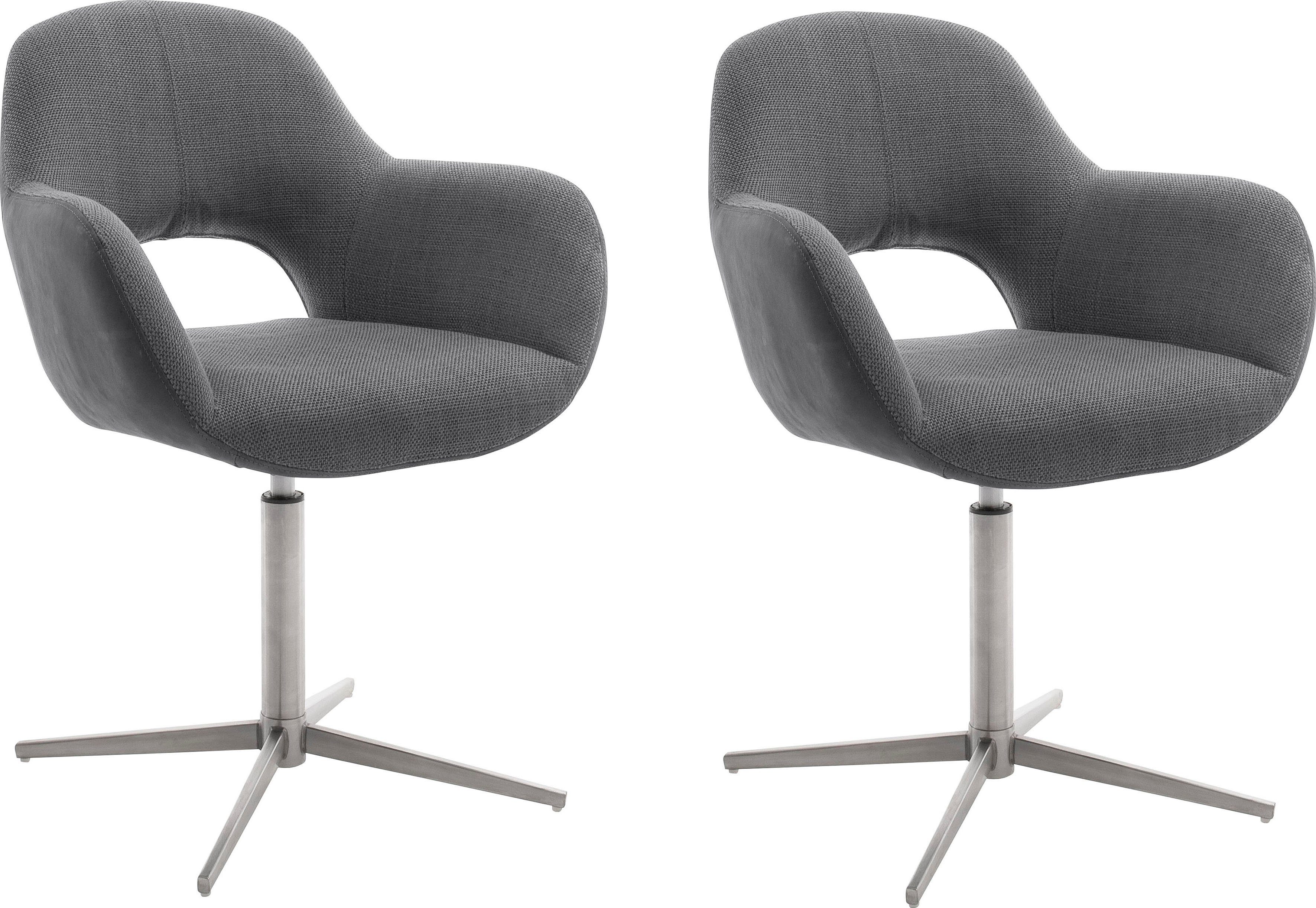 MCA furniture Eetkamerstoel MELROSE Stoel 360º draaibaar met nivellering (set, 2 stuks)