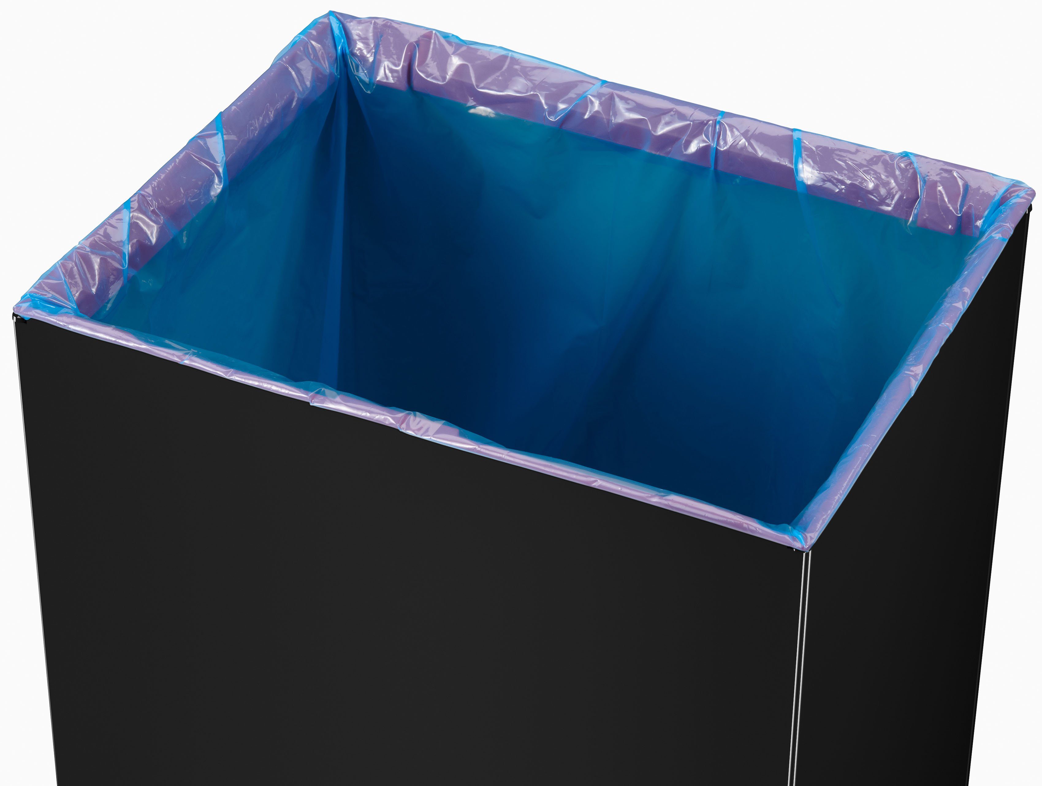 Hailo Vuilnisemmer Big-Box Swing XL 52 l, plaatstaal of edelstaal, met zelfsluitende swingdeksel