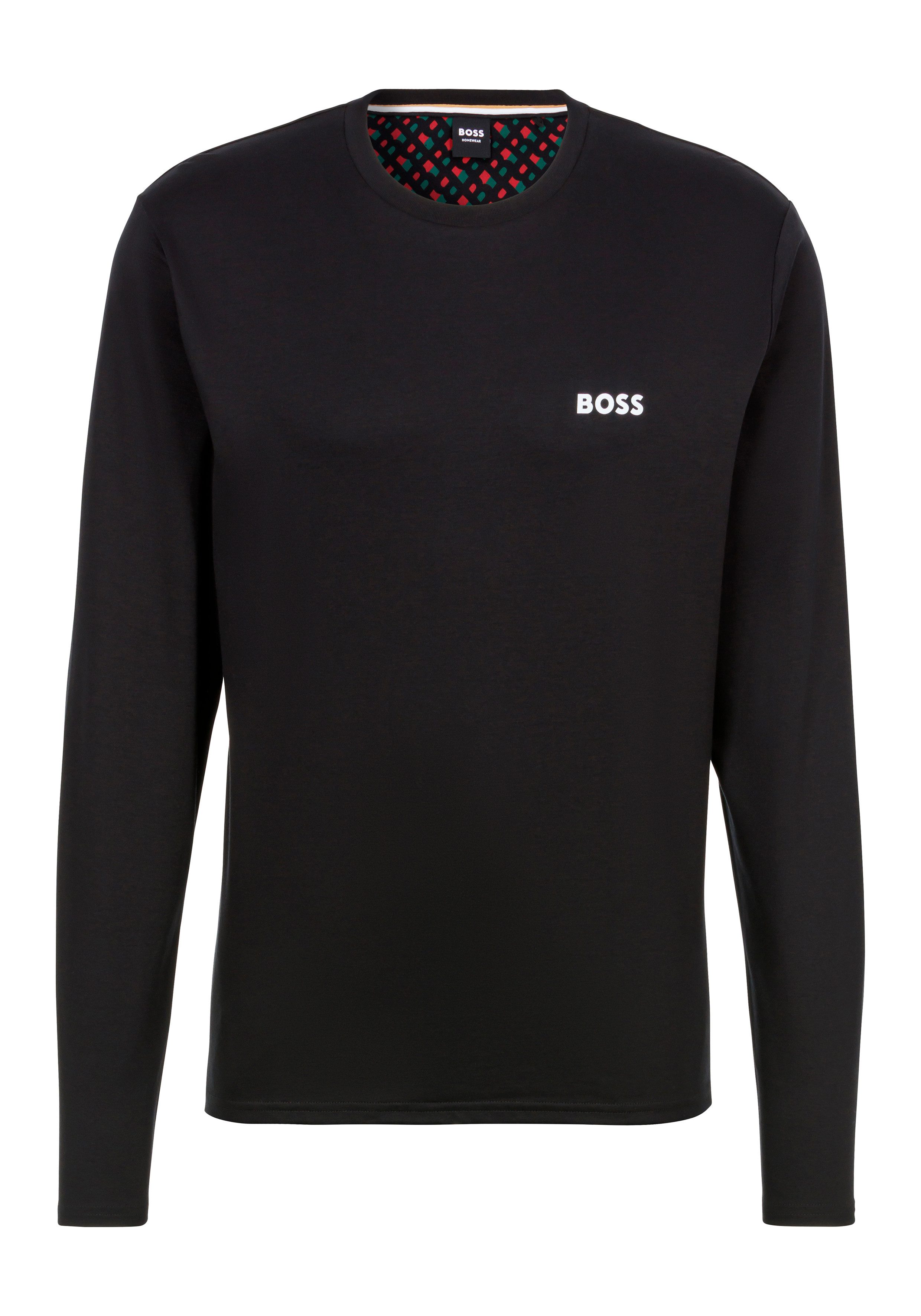 BOSS Pyjama Relax Long Set met een ronde hals