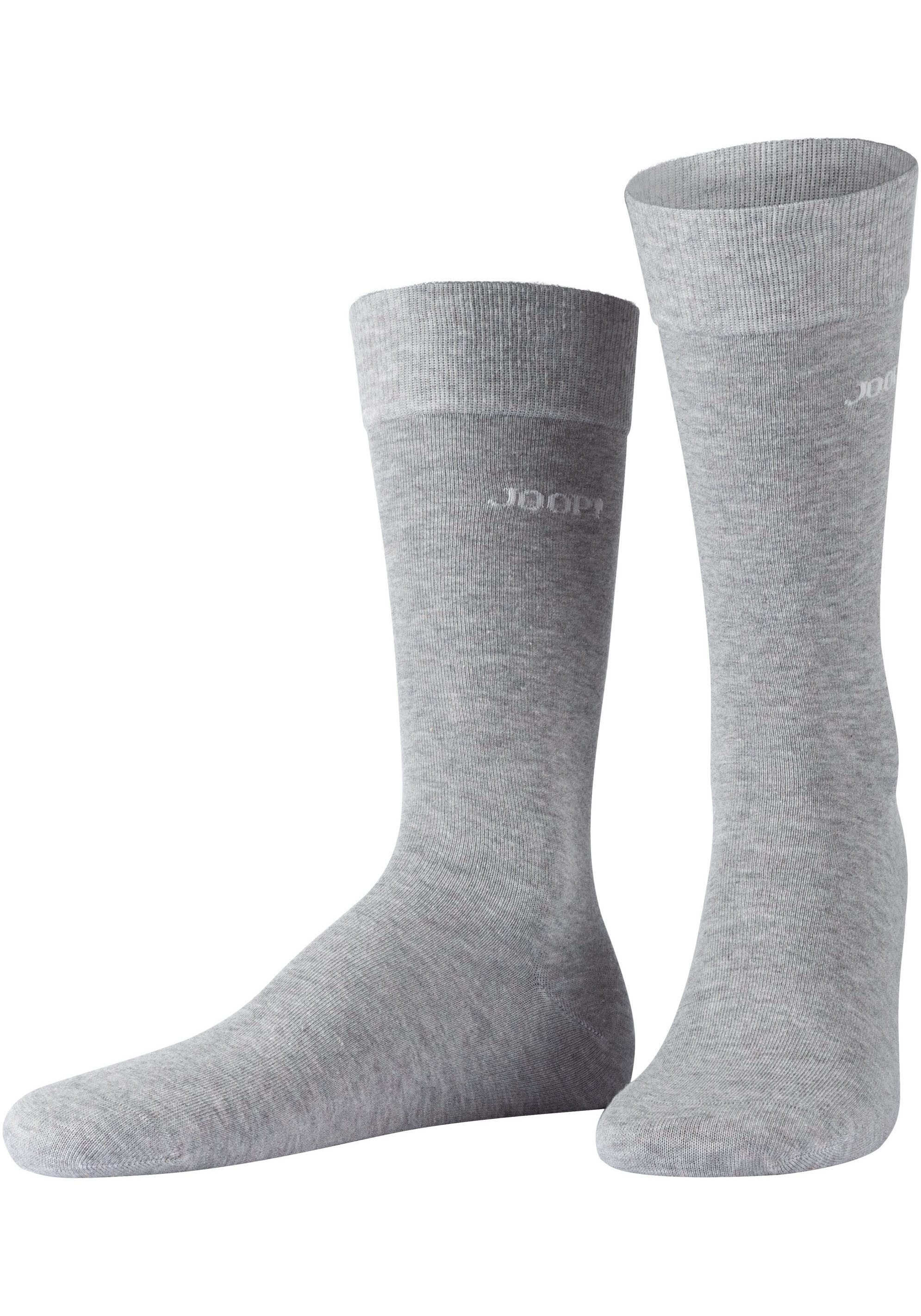 JOOP! Sokken Premium Essentials, versterkte hiel, duurzame teen (Set van 4)