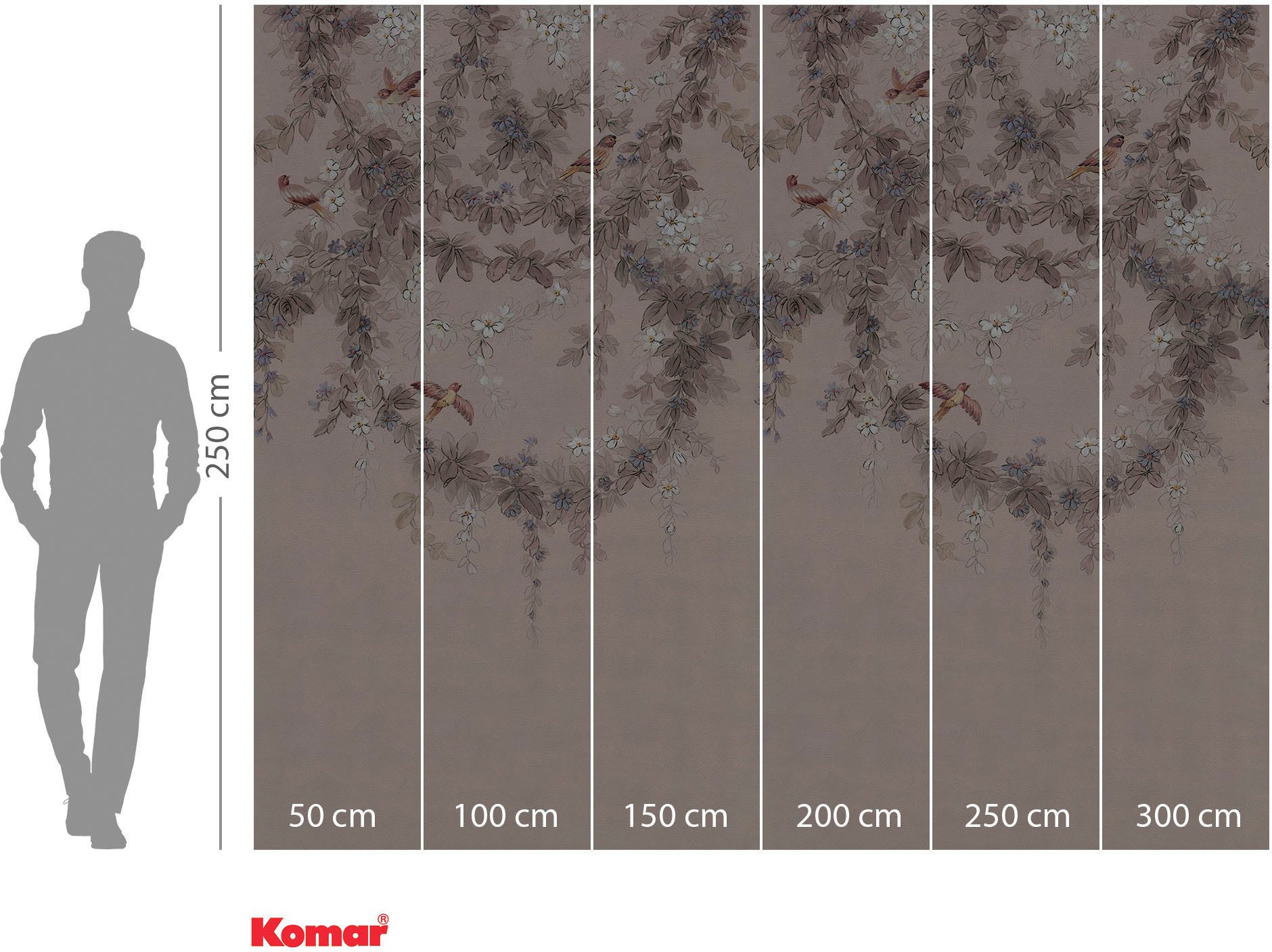 Komar Fotobehang Digitale print vlies - Symphony - Afmeting 300 x 250 cm (1 stuk)