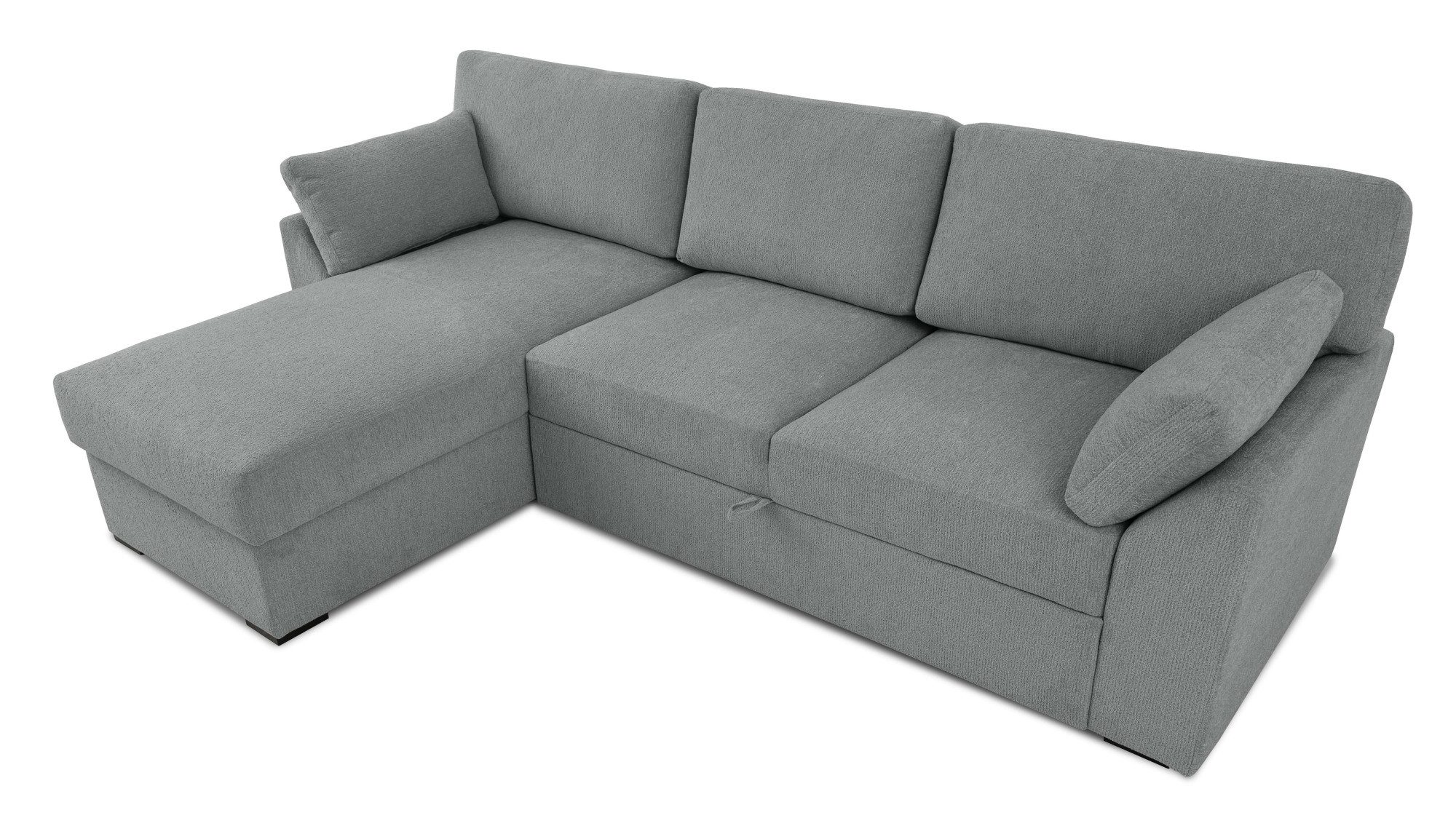 Home affaire Hoekbank Citry Breedte 246 cm, chenille, bedfunctie, bedlade, L-vorm