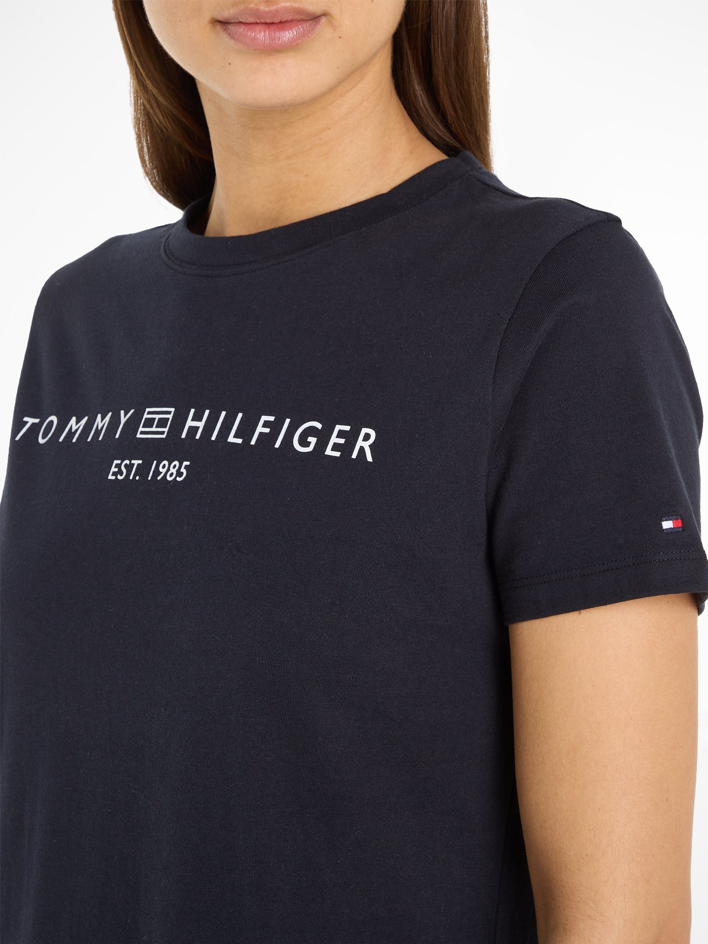 Tommy Hilfiger Shirtjurk RLX CORP LOGO TSHIRT DRS SS