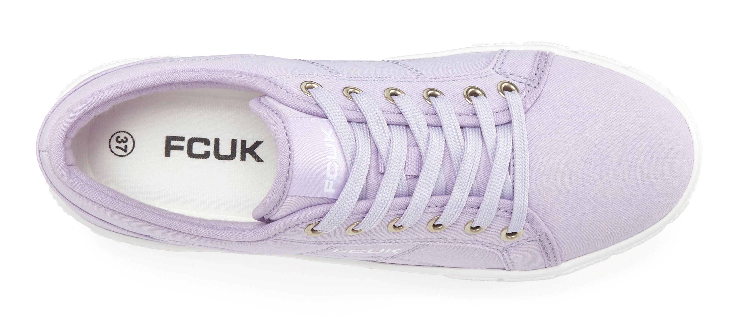 FCUK Sneakers Vrijetijdsschoen, lage schoen met plateaus zool VEGAN