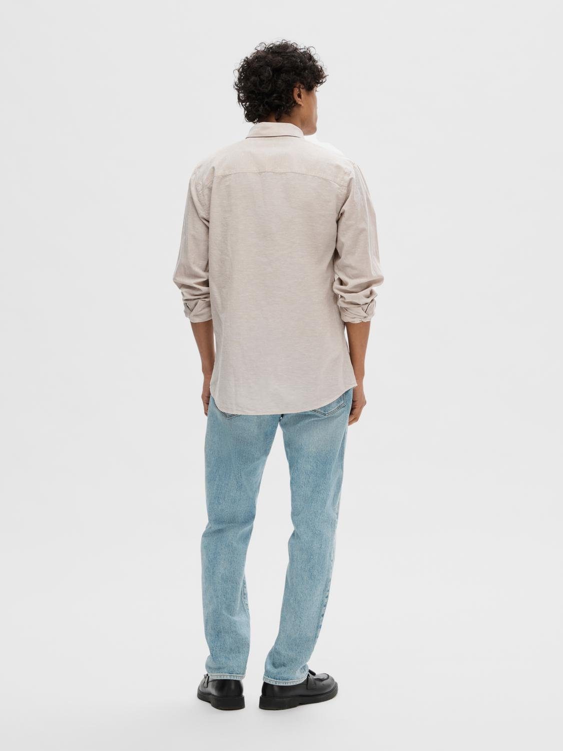 SELECTED HOMME Linnen overhemd NEW-LINEN SHIRT