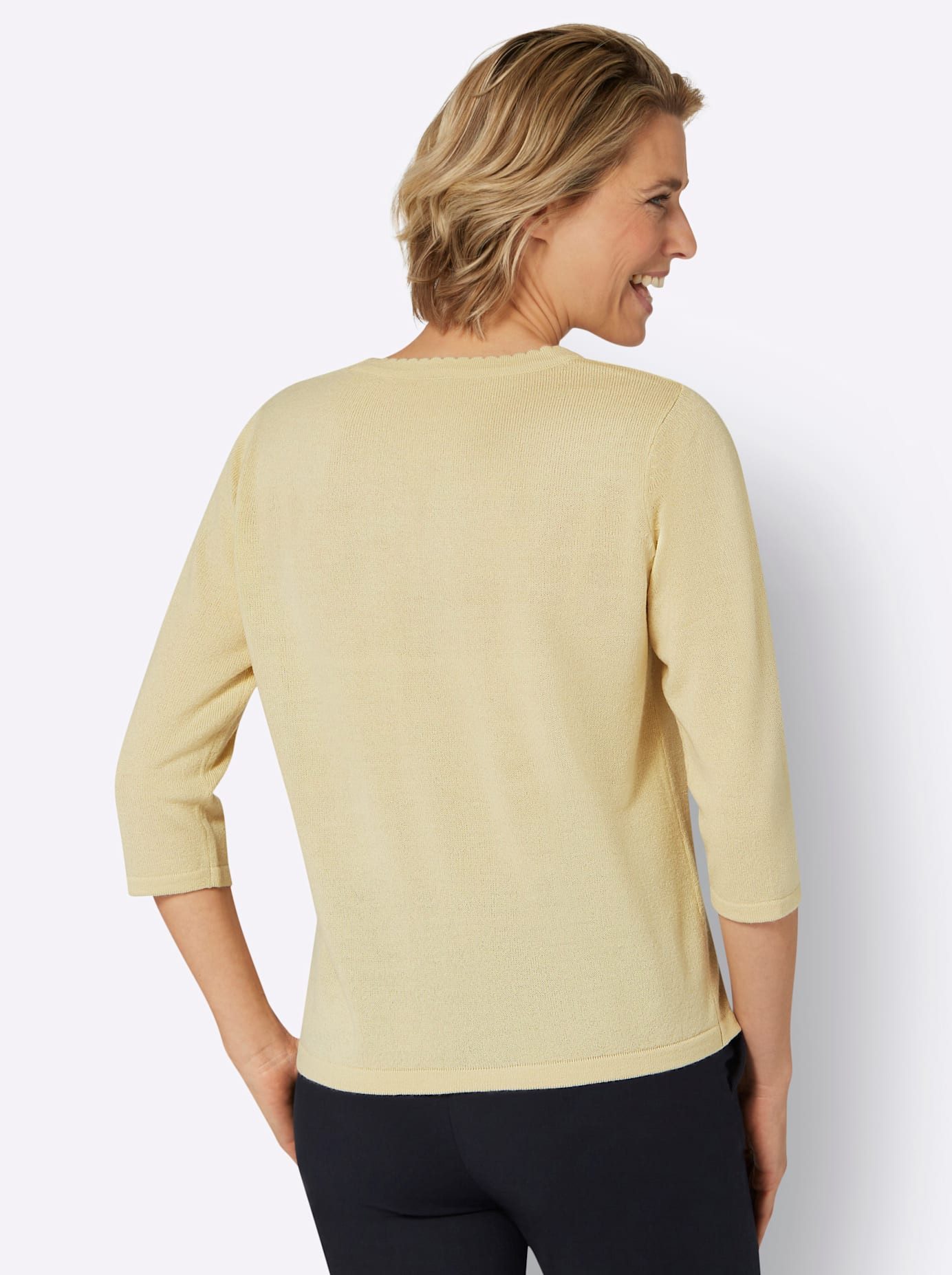 Classic Basics Trui met korte mouwen Trui met ronde hals