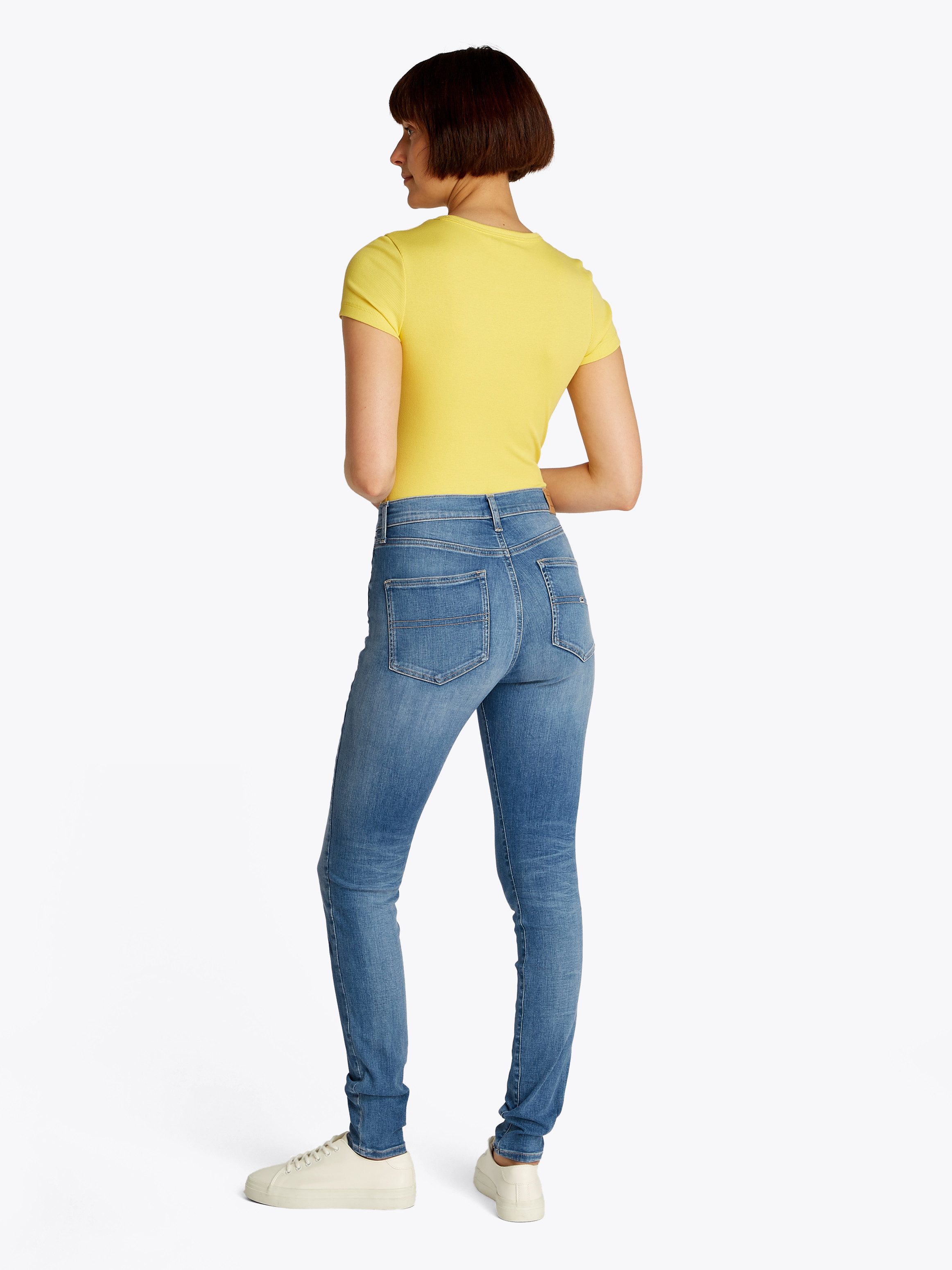 TOMMY JEANS Skinny fit jeans SYLVIA High Rise SKINNY in enkel lengte, in blauwe wassingen