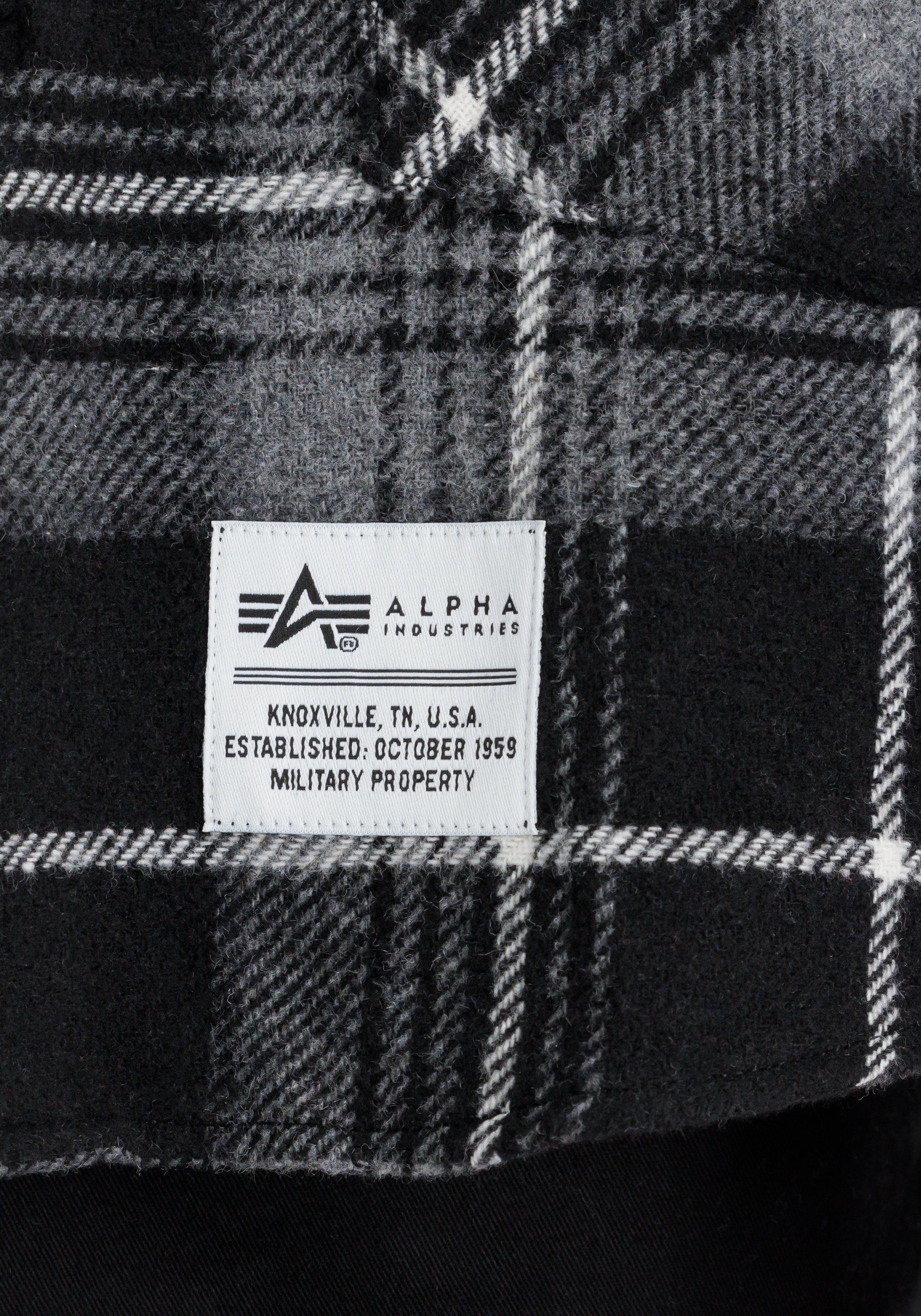 Alpha Industries Hoodie Men Shirts Flannel Hoody Shirt