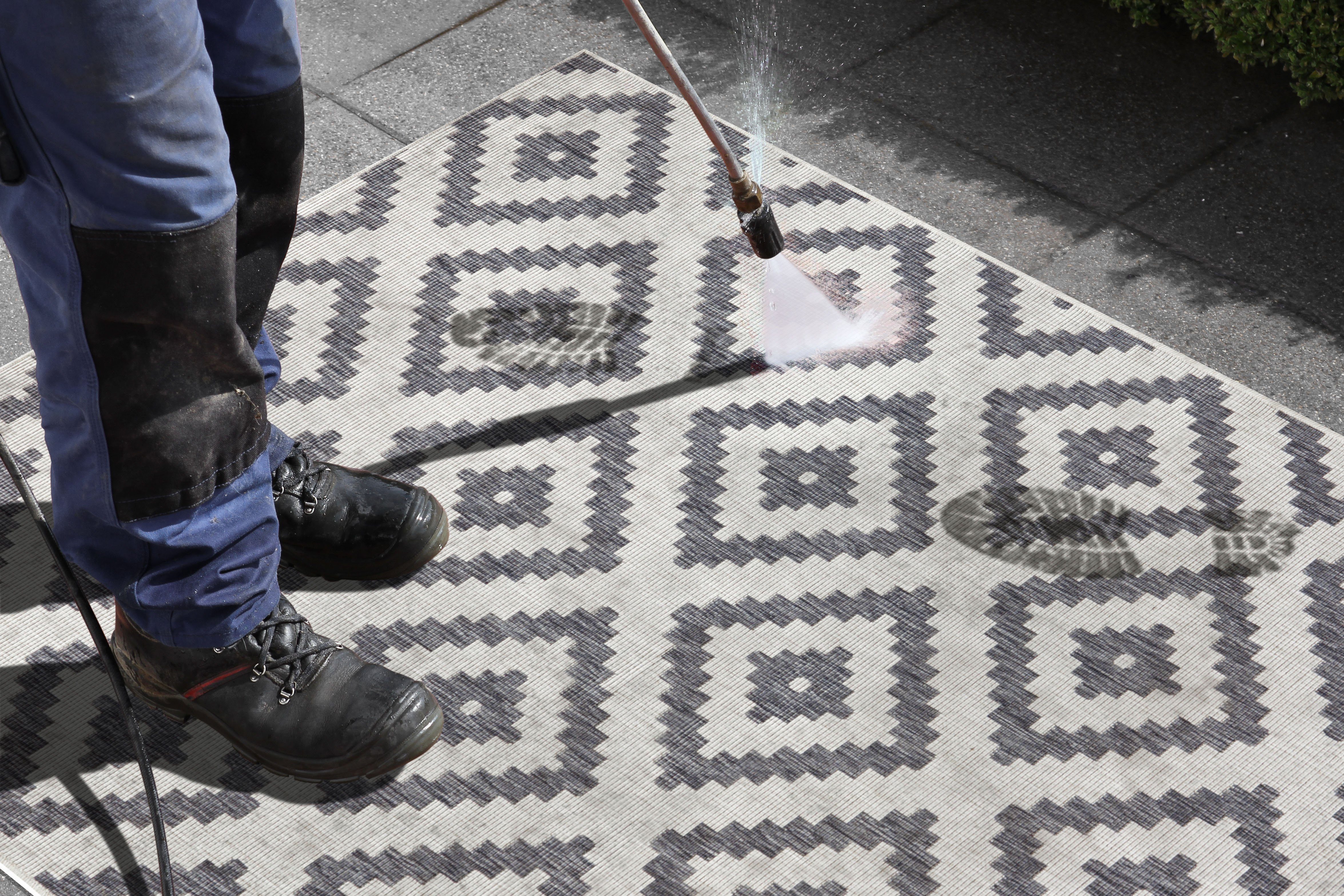 NORTHRUGS Vloerkleed Malta tweezijdig te gebruiken kleed Binnen- en buitengebruik, weerbestendig, balkon, terras, ruit, loper, woonkamer