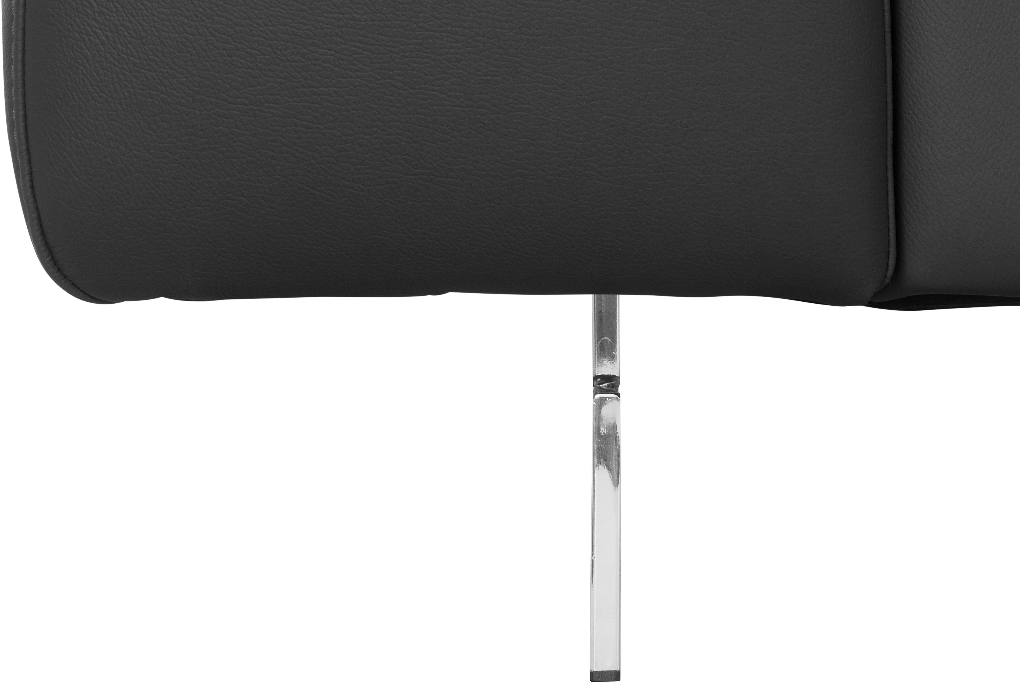 COTTA 3-zitsbank Chef Big-sofa met verstelbare rugleuning, elegante metalen poten