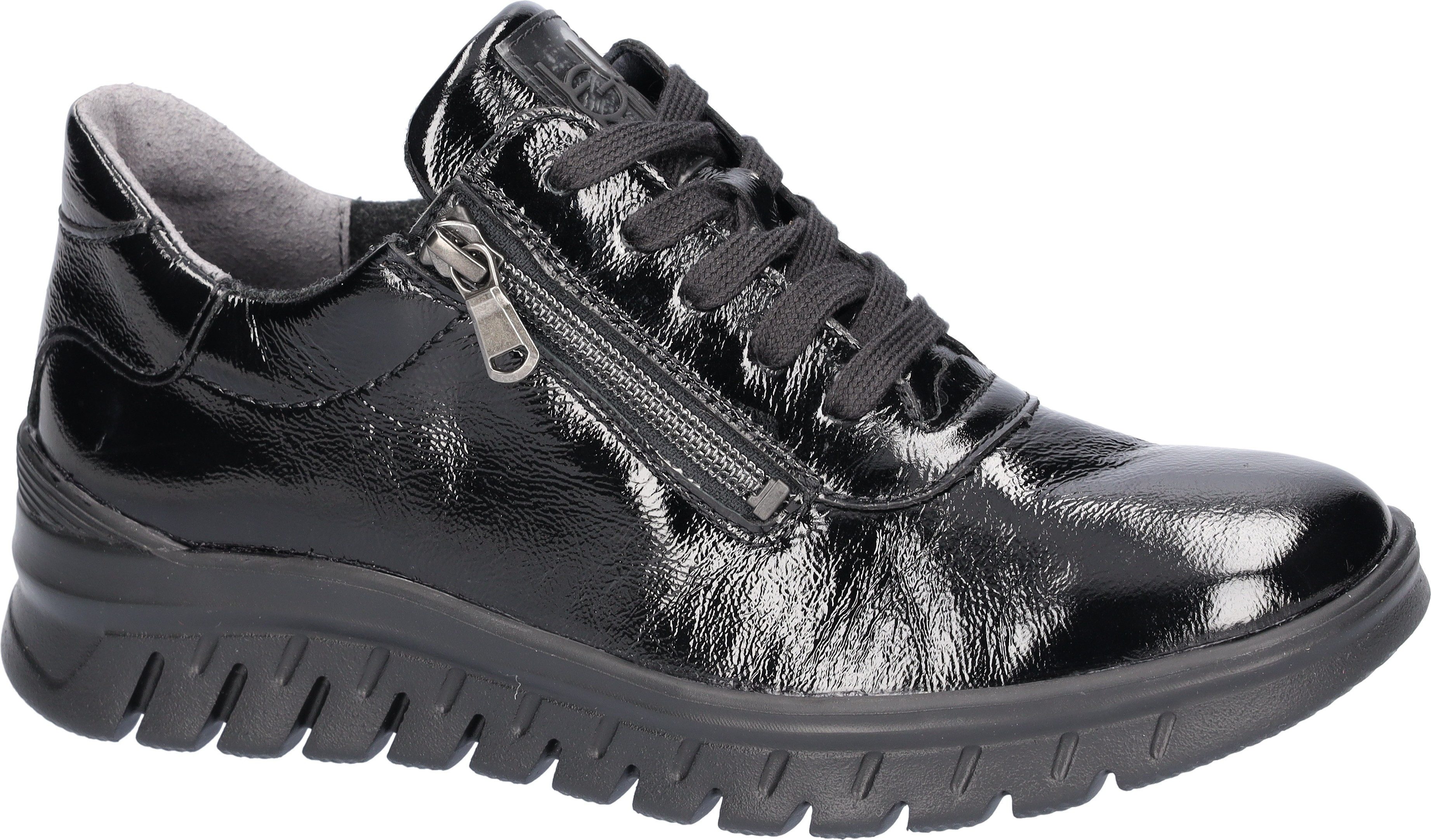 Waldläufer Sneakers H-BIGGI , vrijetijdsschoen, lage schoen, veterschoen in comfortabele breedte g (= wijd)