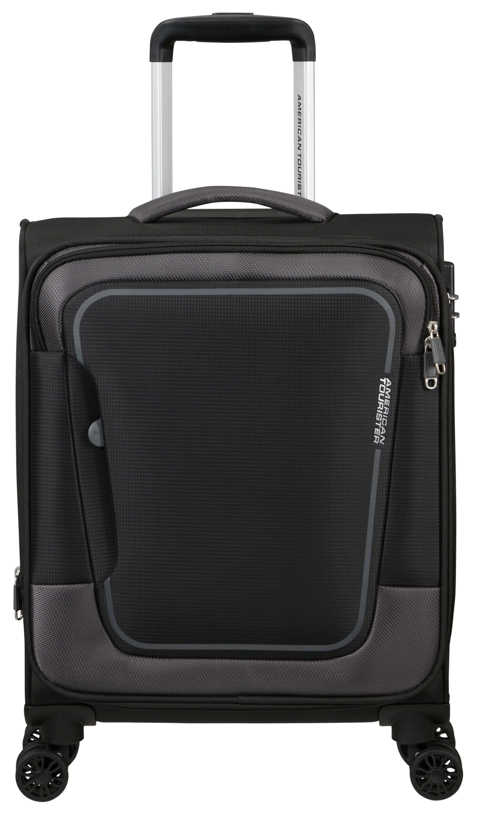 American Tourister® Zachte bagage trolley PULSONIC Spinner 55 Handbagage-koffer, reiskoffer zacht schalen koffer TSA-slot