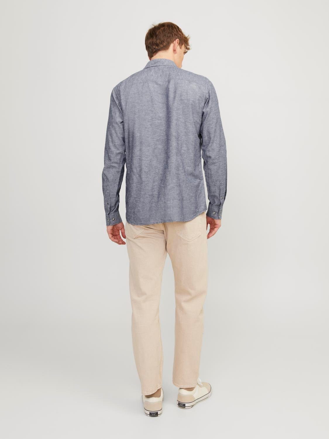 Jack & Jones Overhemd met lange mouwen JJESUMMER LINEN BLEND SHIRT LS SN
