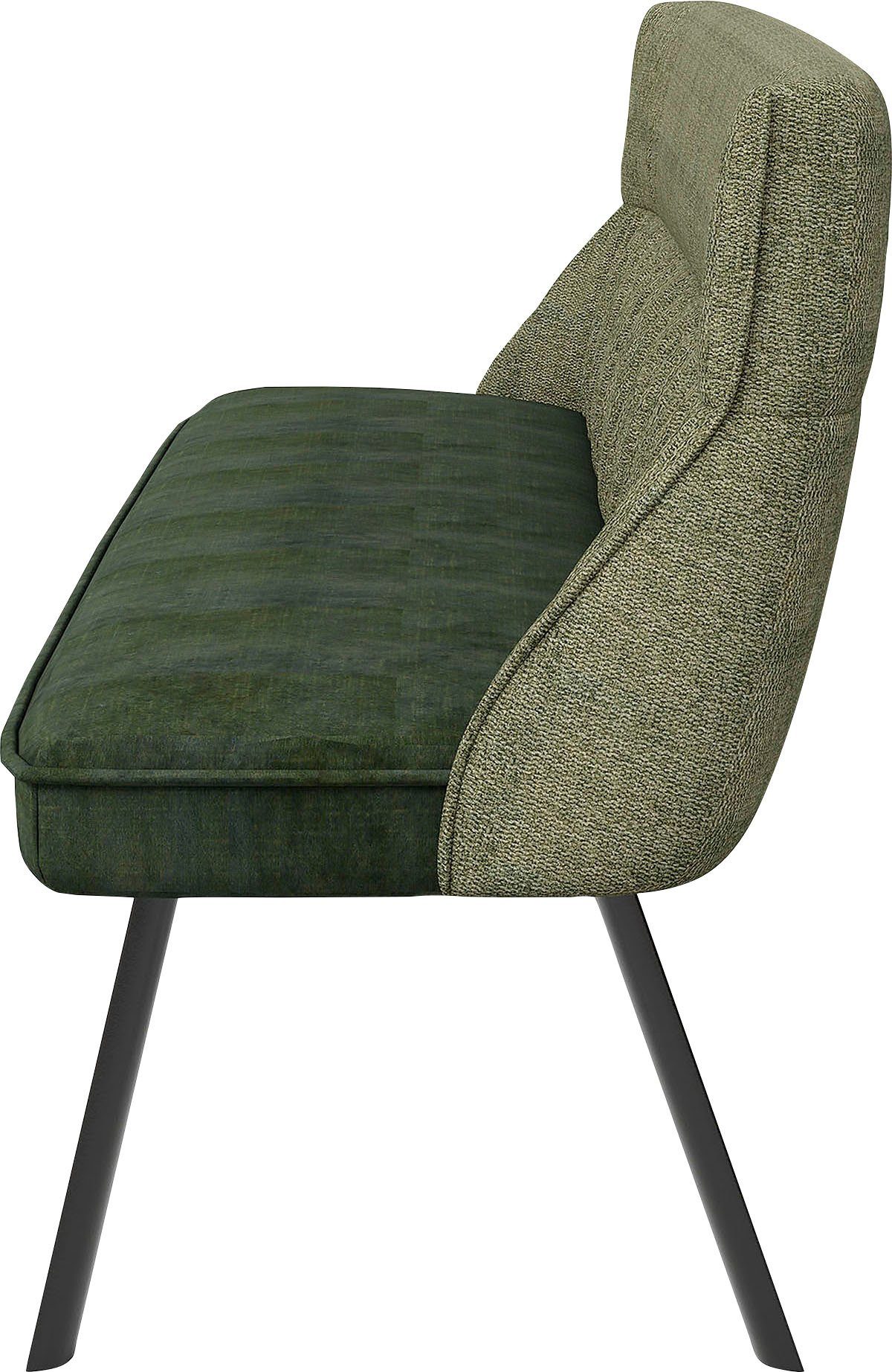byLIVING Bank California 180 cm bank, weefstof en vintage fluweel met prettige nosag-vering (1 stuk)