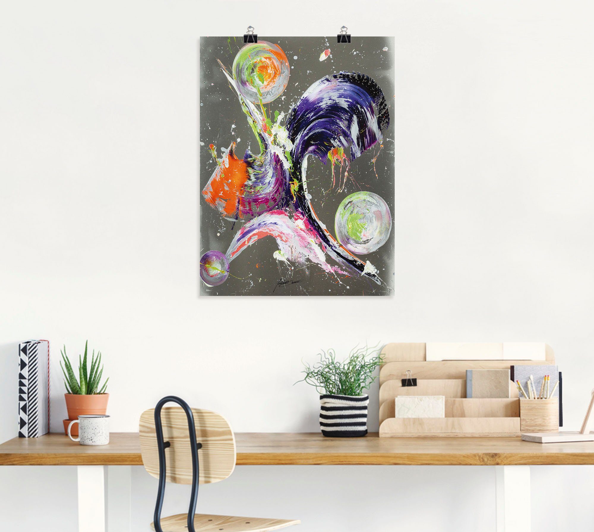 Artland Artprint Abstractie XXI als artprint op linnen, poster in verschillende formaten maten