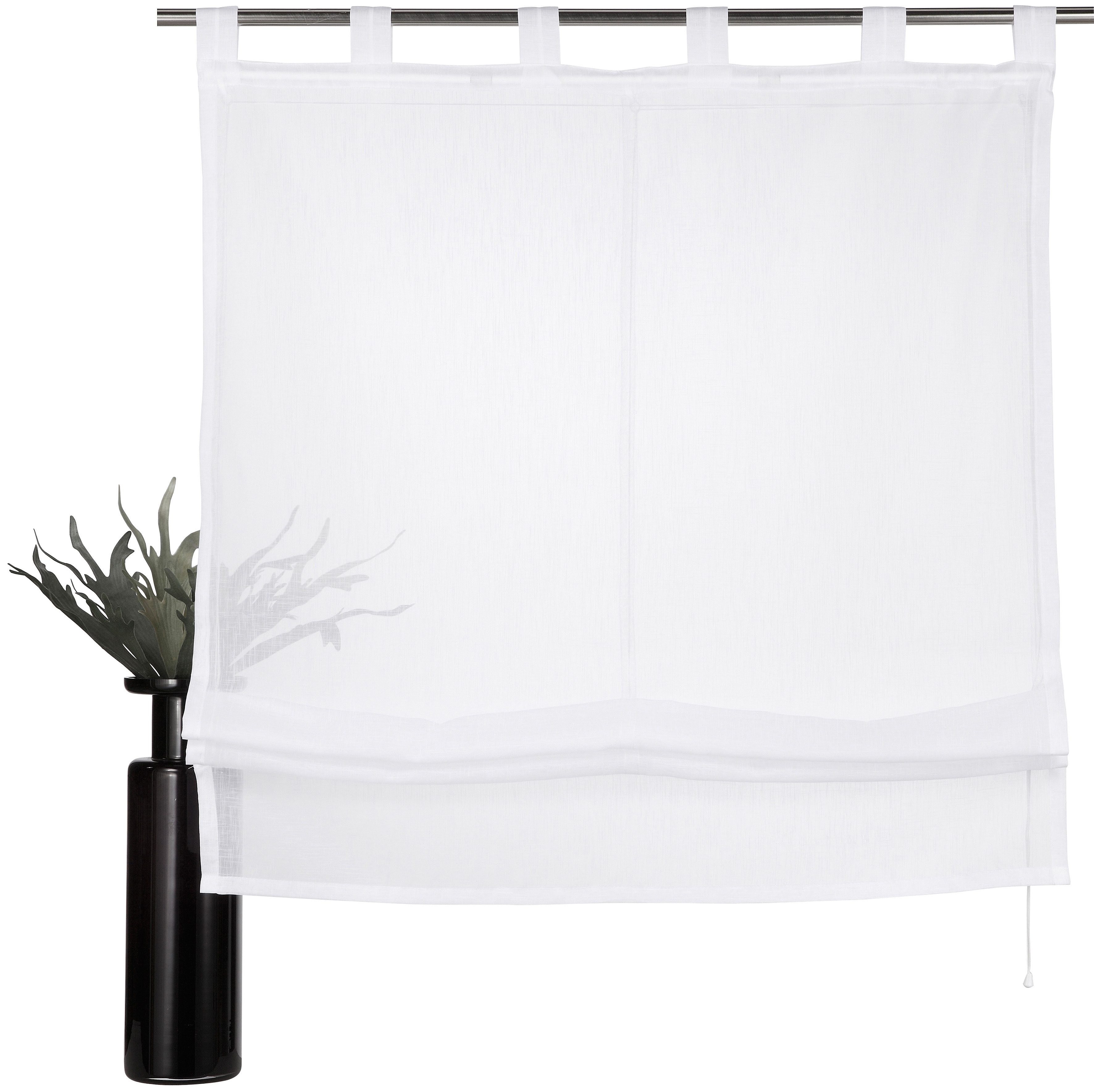 my home Romeins rolgordijn Regina Transparant, voile, polyester (1 stuk)