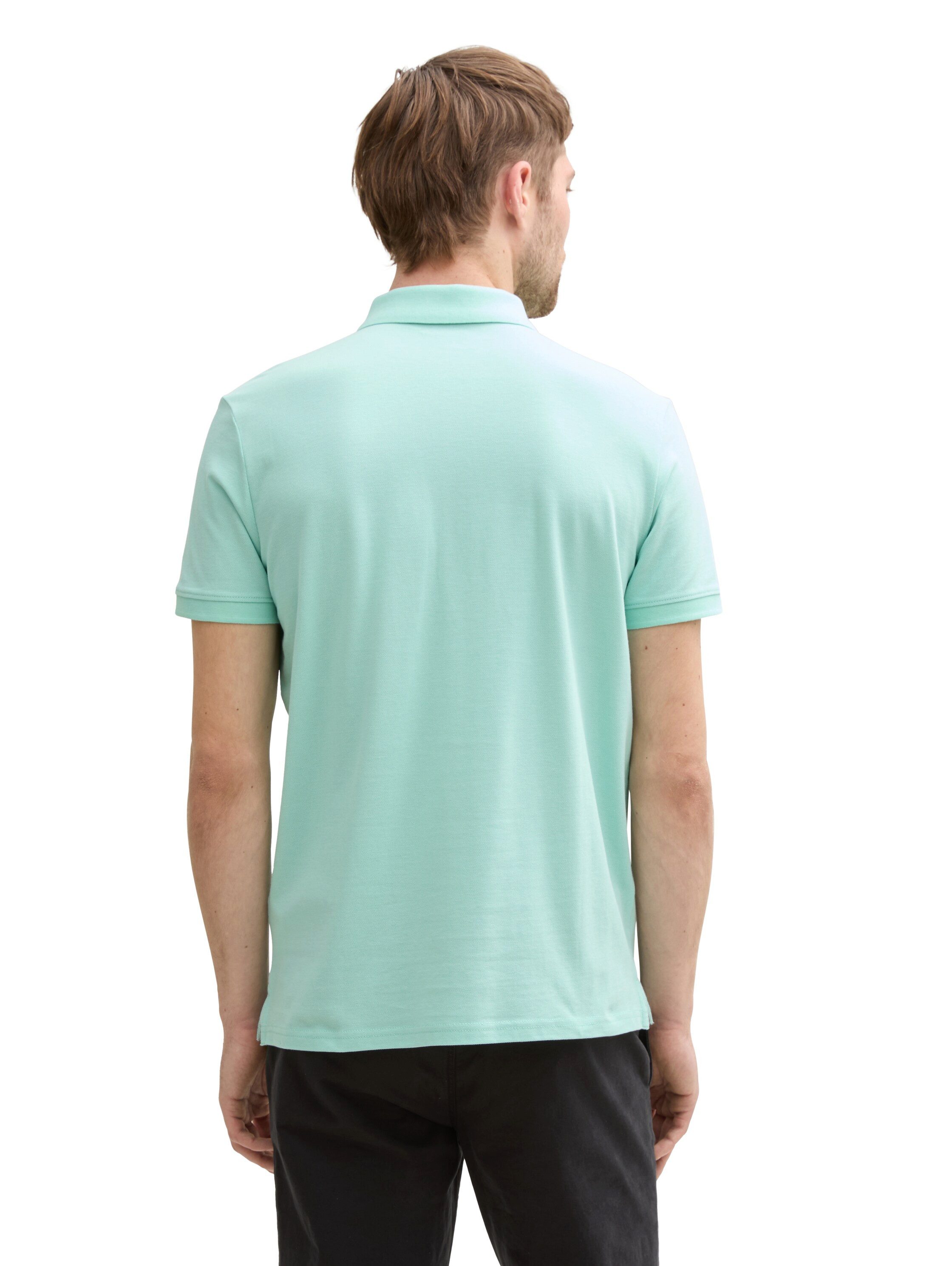 Tom Tailor Poloshirt met contrasterende knoopsluiting