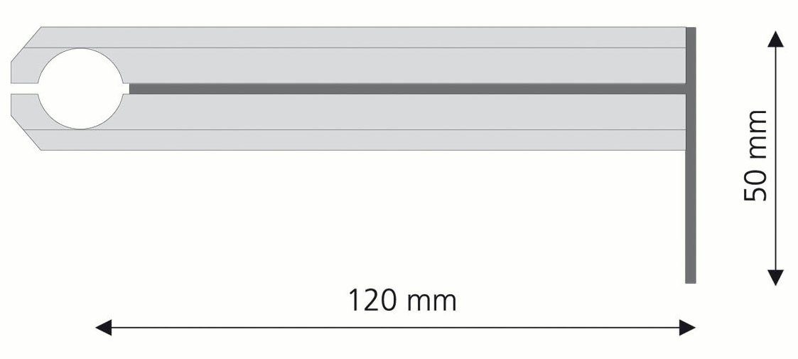 Liedeco Gordijnroedehouder Steun Natura voor 16 mm gordijnroedes "Skandinavia" (1 stuk)