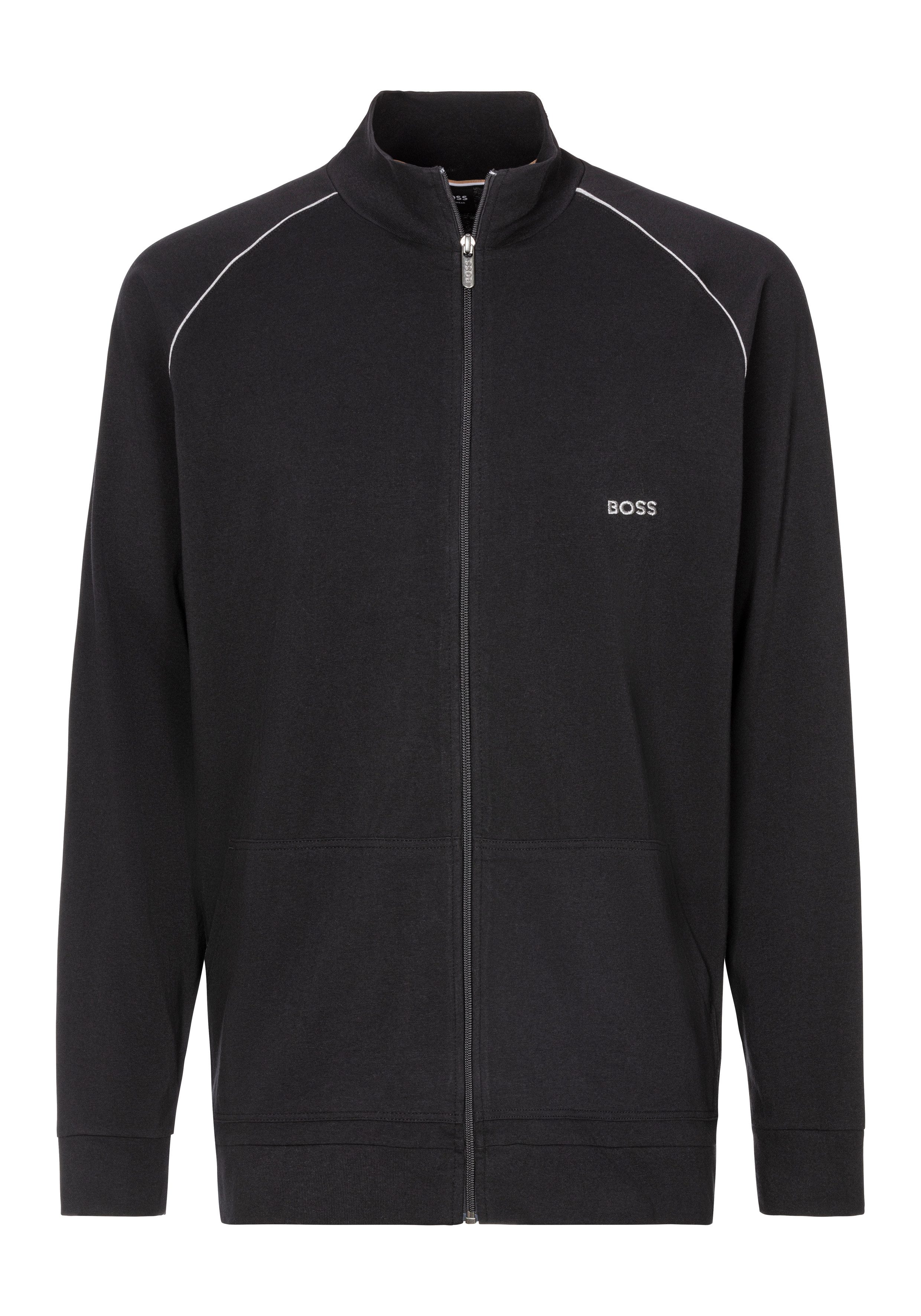 BOSS Sweatvest met geborduurd logo