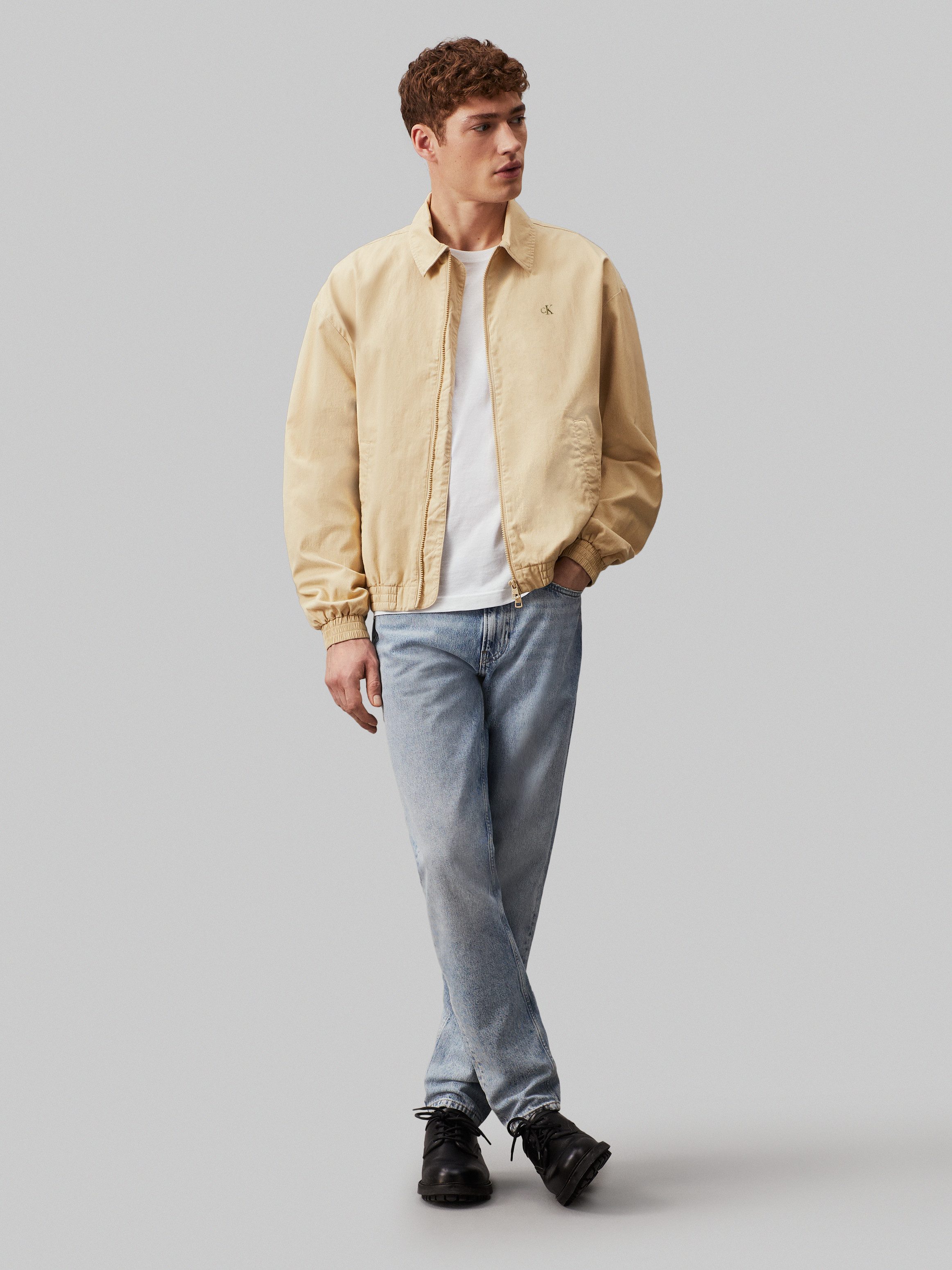 Calvin Klein Jack in collegestijl LINEAR TEXTURE HARRINGTON