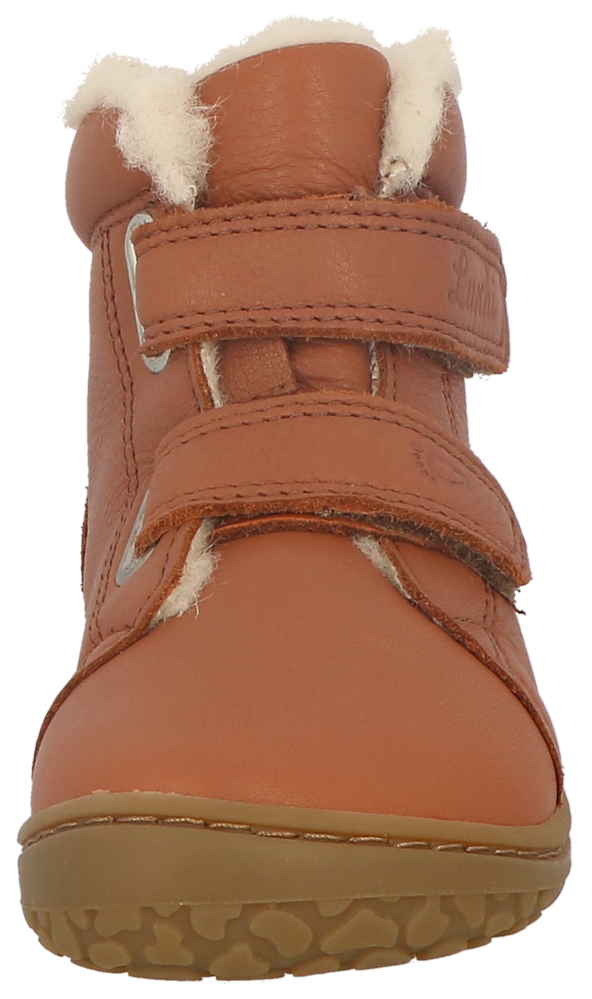 Lurchi Barefootschoenen Nik Barefoot , klittenbandschoenen met warme voering, maat sjabloon te downloaden