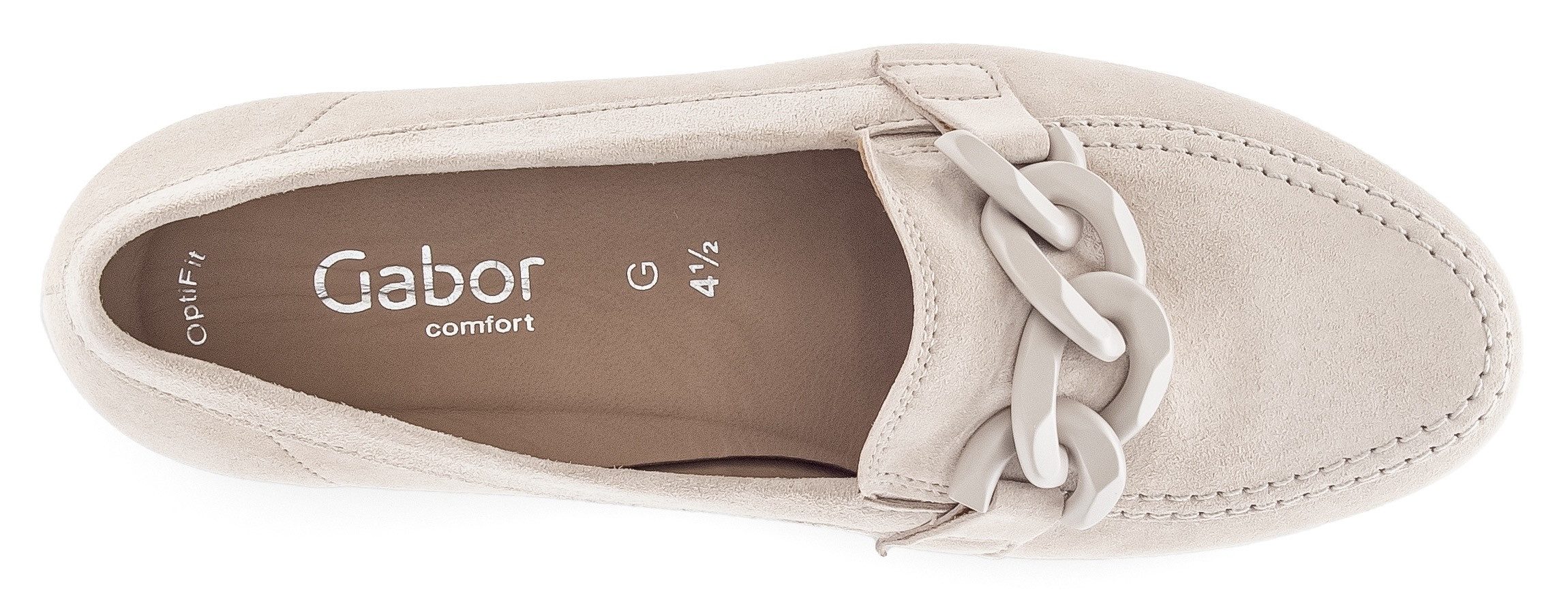 Gabor Instappers Florence , sleehak, instapschoen, comfort schoen, schoenmaat g (=breed)