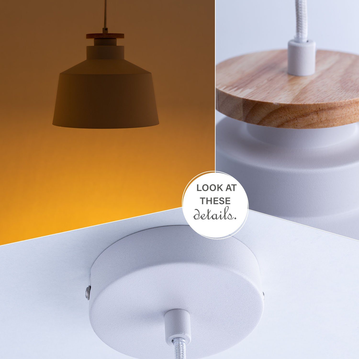 Paco Home Hanglamp JACK U Hanglamp eetkamer keukenlamp Eettafellamp Scandinavisch E27