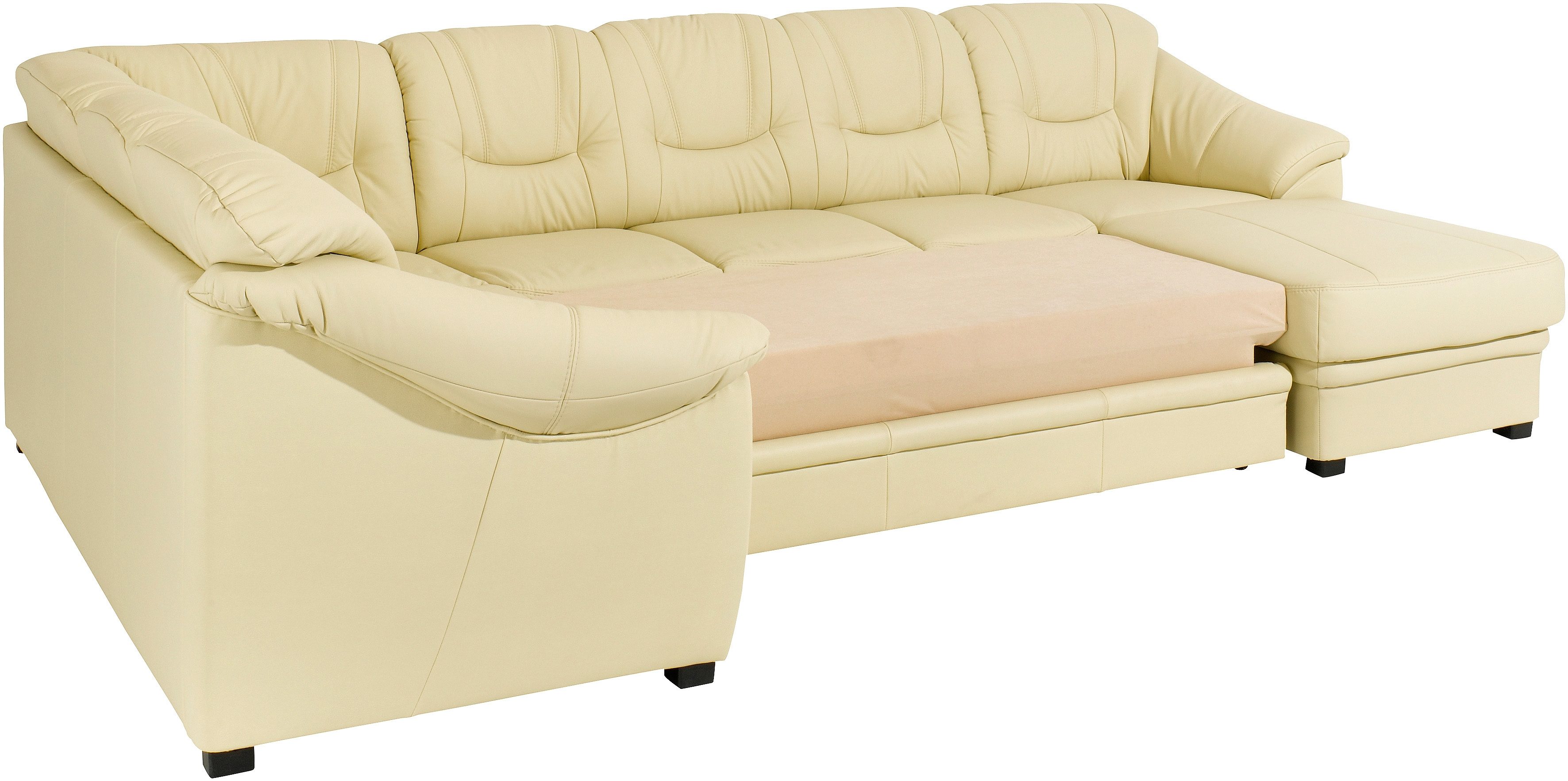 sit&more Zithoek Savona U-vorm naar keuze met slaapfunctie, met binnenvering, vrij plaatsbaar