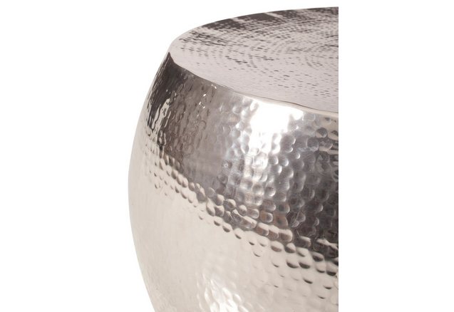 Salontafel van glanzend aluminium Salontafel van glanzend aluminium