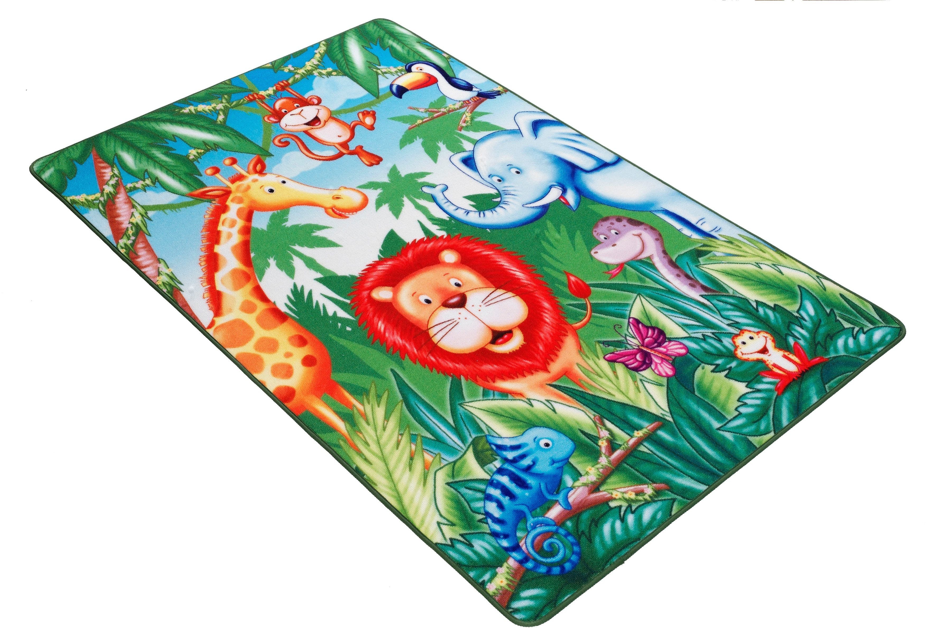 Böing Carpet Kindervloerkleed Lovely Kids LK-6 Motief wilde dieren, kinderkamer