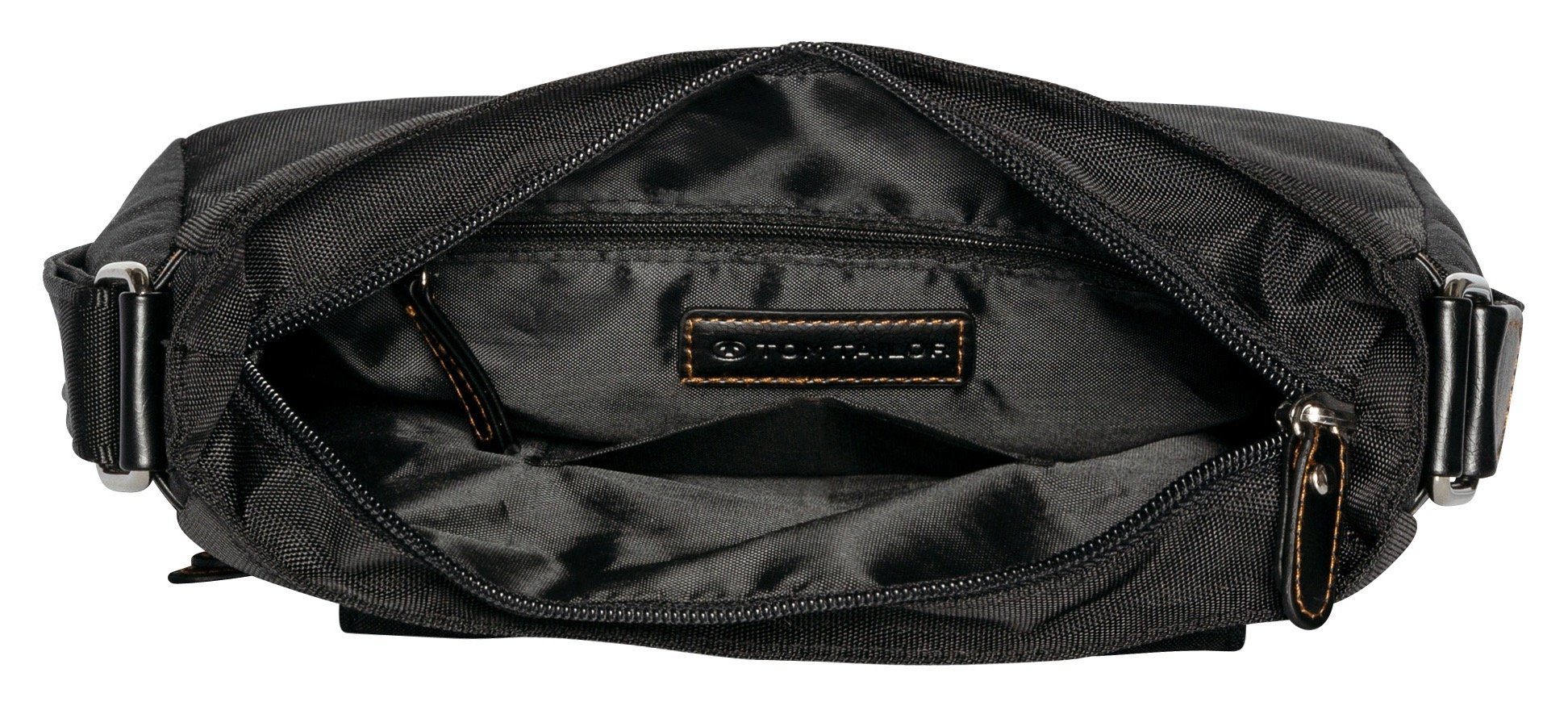 Tom Tailor Hobo-tas Rina van lichtgewicht nylon en ingewikkeld geweven riemband