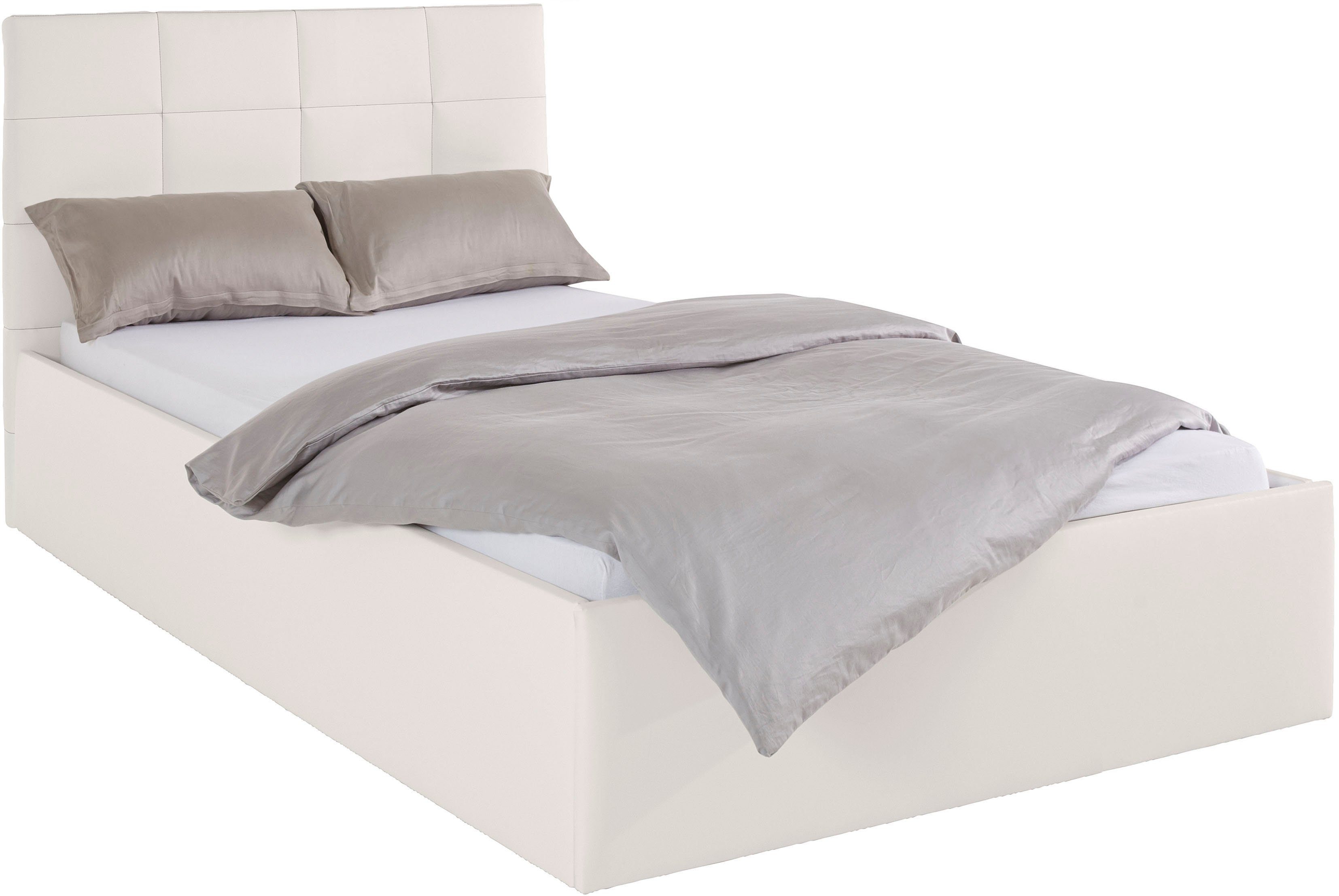 Westfalia Polsterbetten Gestoffeerd bed met bedkist bij uitvoering met matras, in 2 hoogten
