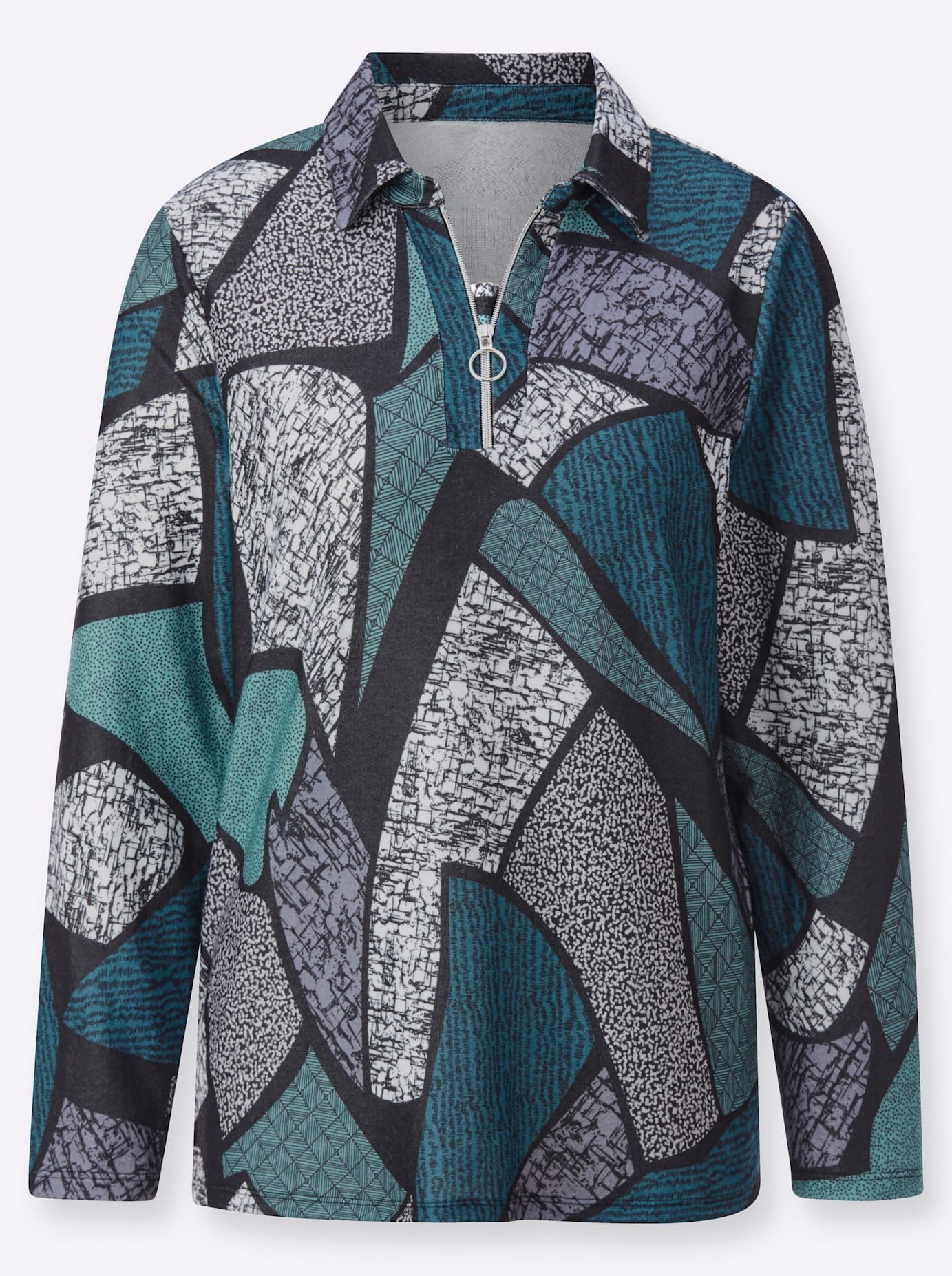 Classic Basics 2-in-1-shirt met lange mouwen Wintershirt (1-delig)