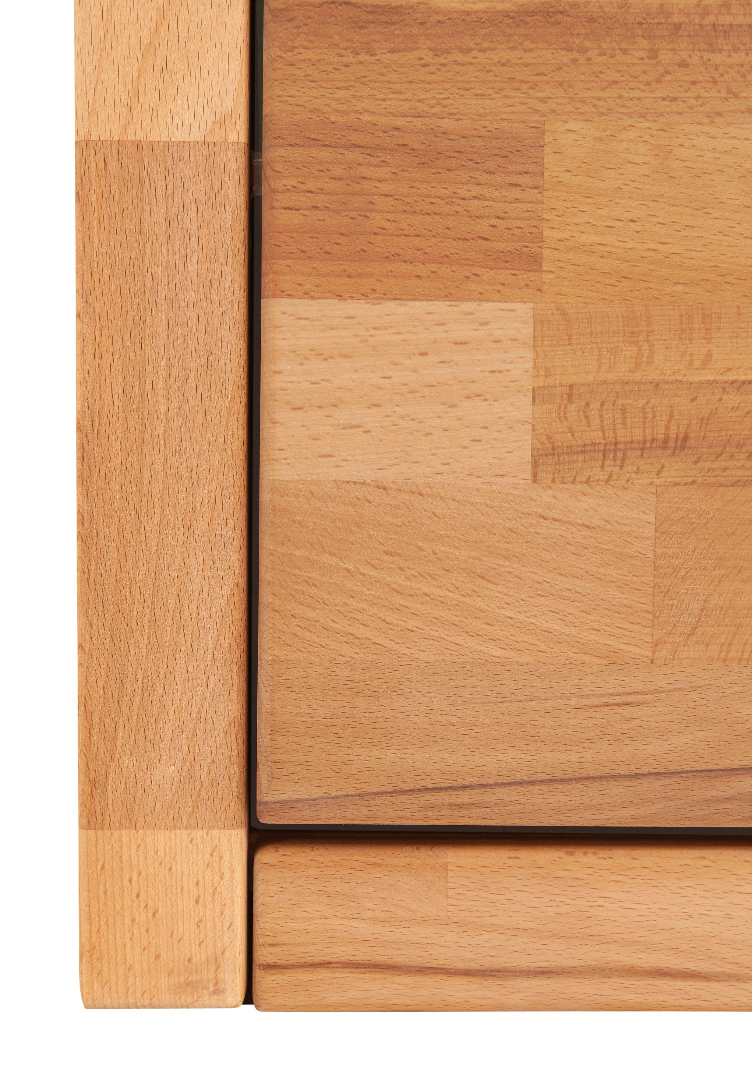 Home affaire Wandmeubel Logo, fronten massief hout, lichaam houtvezelplaat, veel opbergruimte (set, 4-delig)