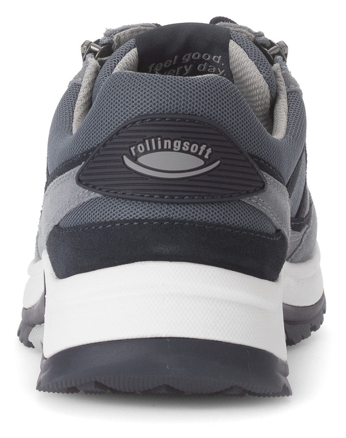Gabor Rollingsoft Sneakers met sleehak , veterschoen, lage schoen, vrijetijdsschoen, buitenrits, g-breedte