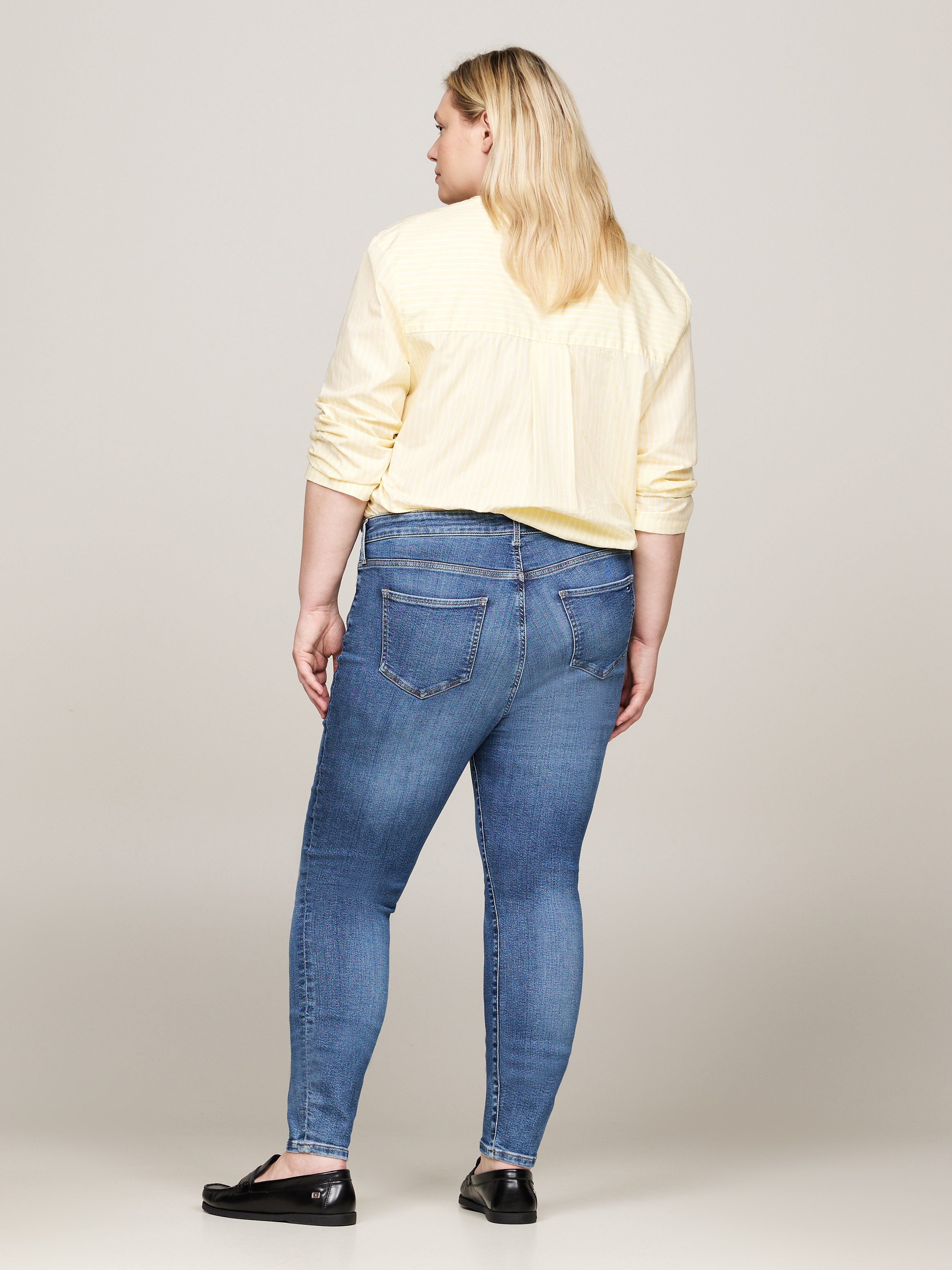 Tommy Hilfiger Curve Skinny fit jeans CRV HARLEM U SKINNY HW Grote maten in stoned washed look