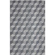 friedola keukenloper vintage tapijtloper, modern 3d-design, geschikt voor binnen en buiten, wasbaar, keuken grijs