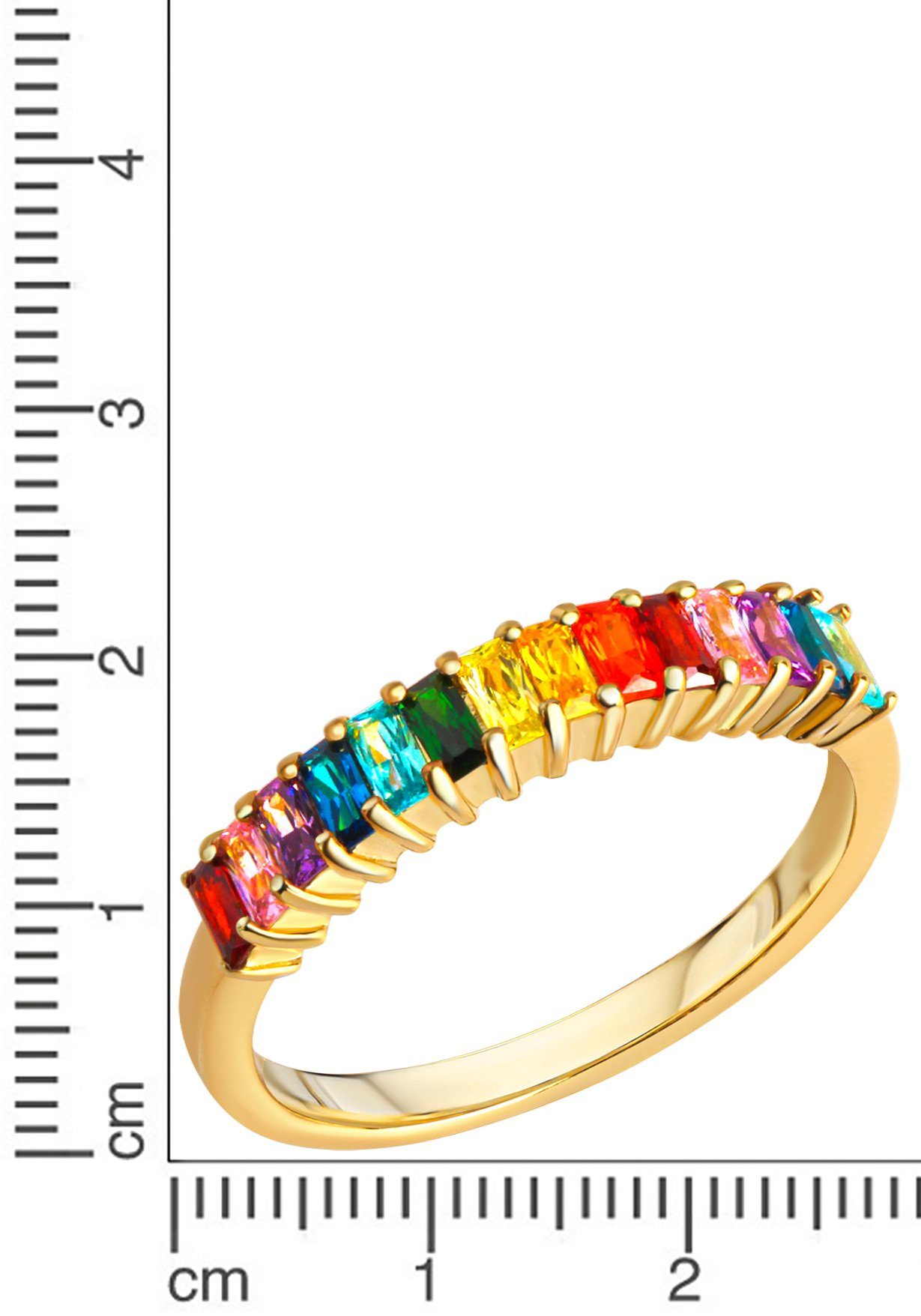 Firetti Ring Sieraad cadeau zilverkleur 925 zilveren ring multi