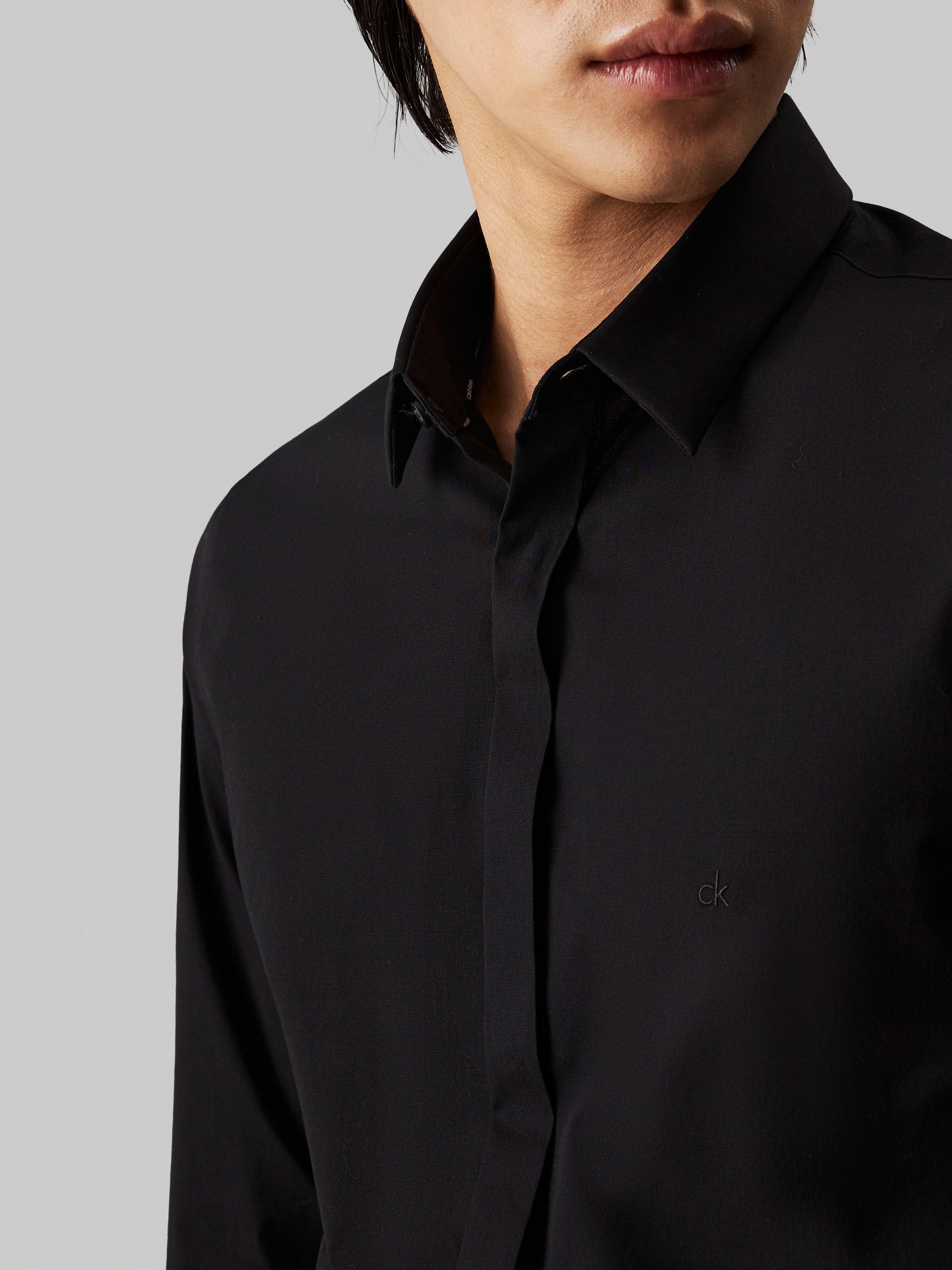 Calvin Klein Overhemd met lange mouwen POPLIN HP EXTRA SLIM SHIRT