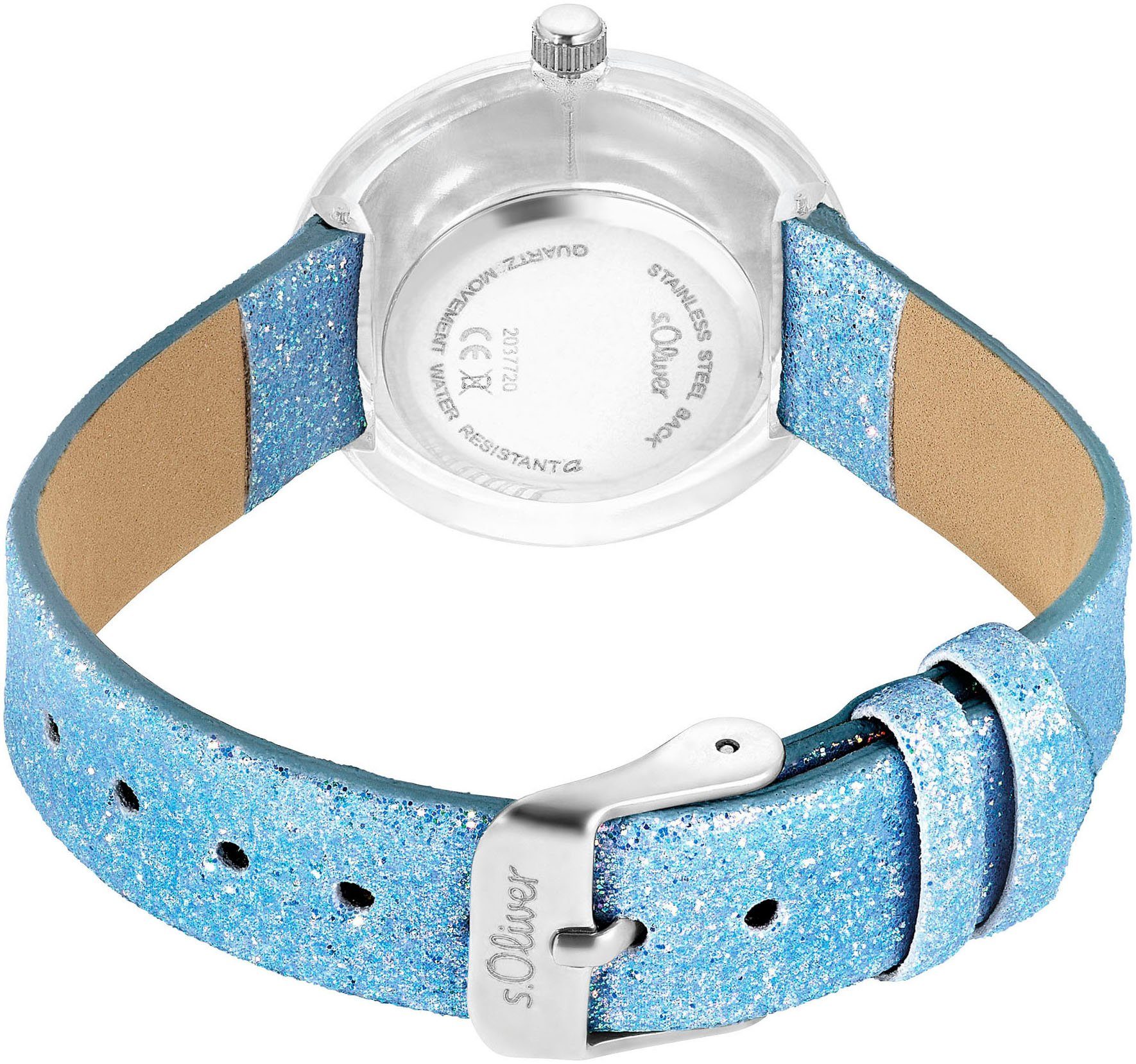 s.Oliver Kwartshorloge Polshorloge, kinderhorloge, meisjeshorloge, sterren, ideaal ook als cadeau